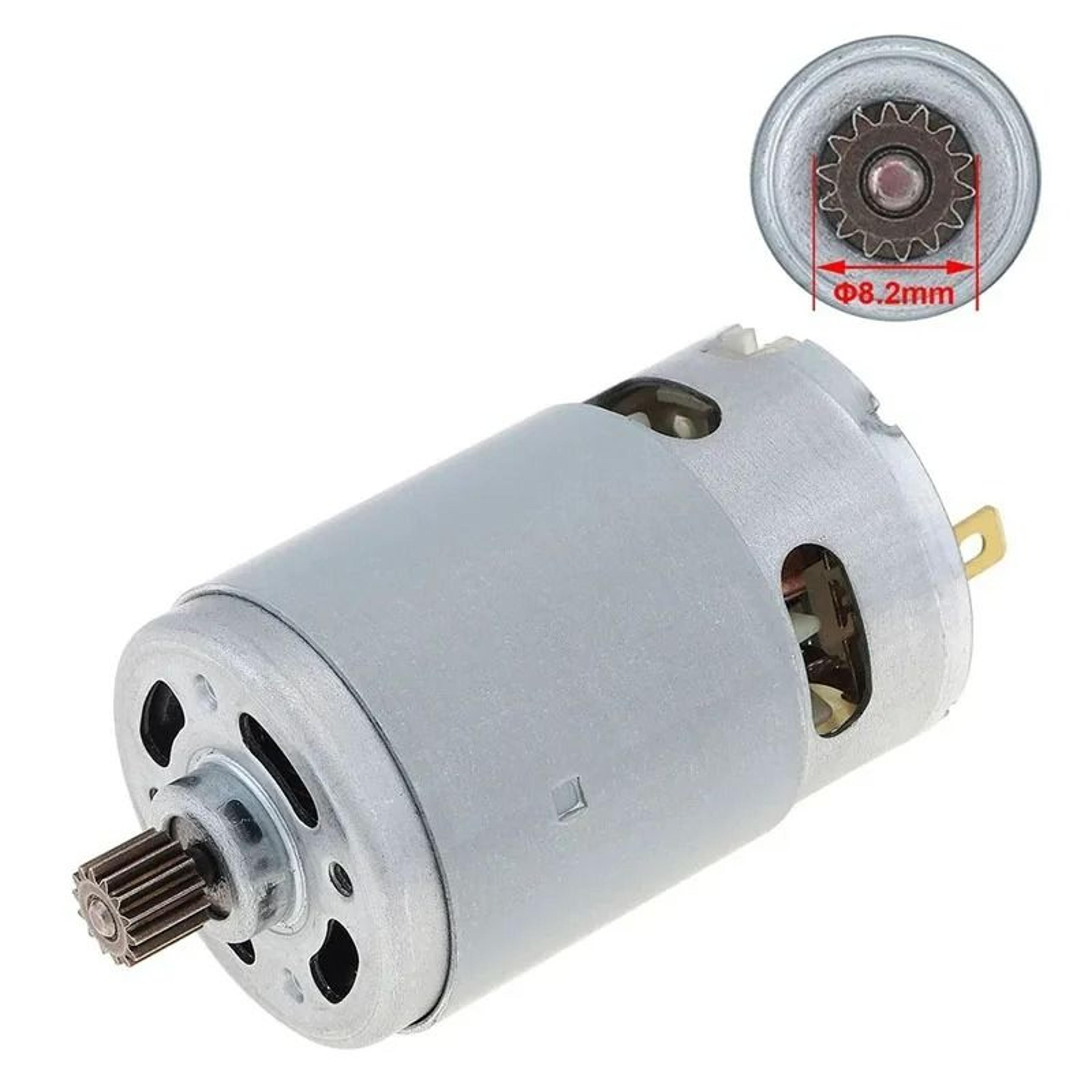 high-torque rs550 21v brushed dc motor with 14-tooth gear for cordless drills & mini chainsaws