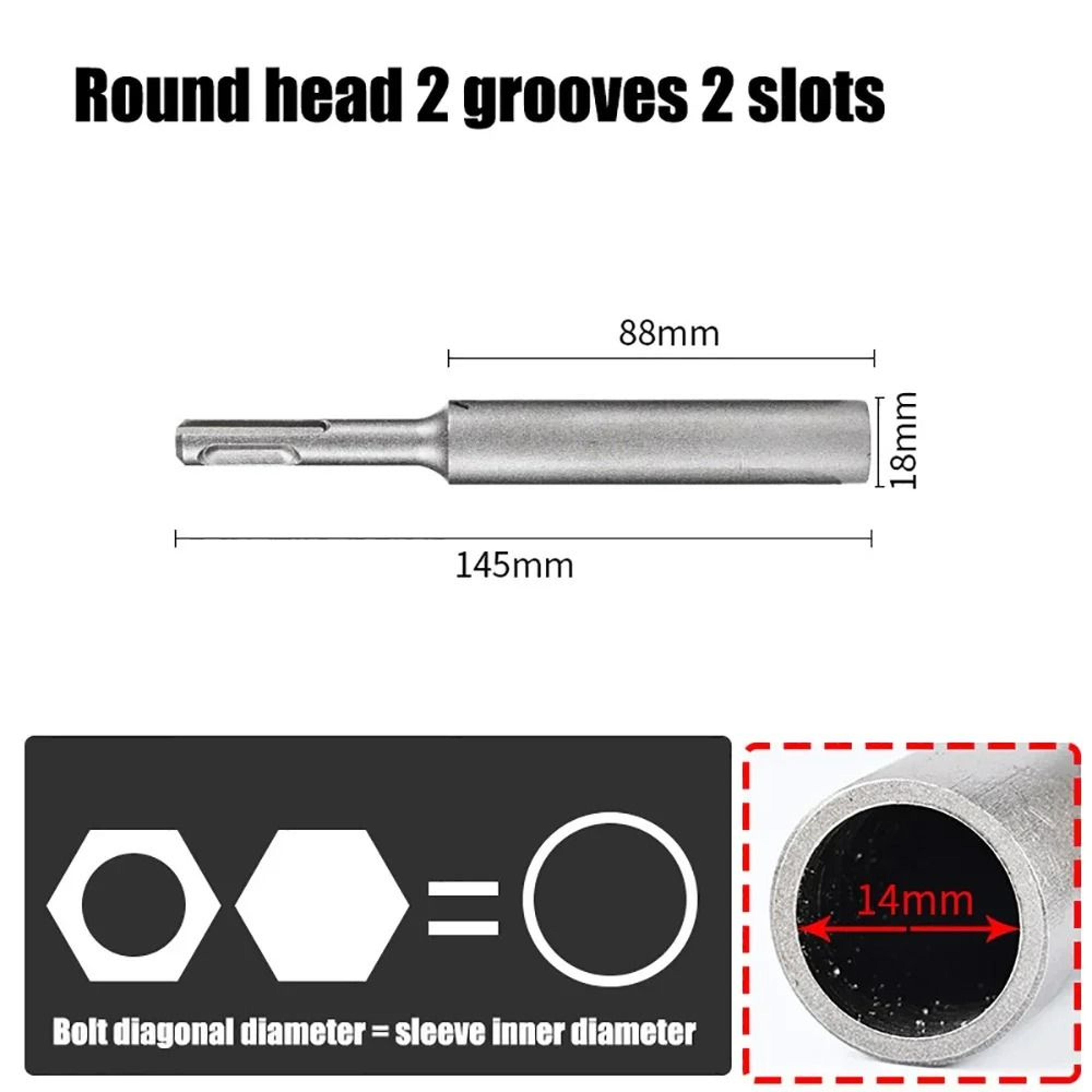 SDSPlus HeavyDuty Steel Ground Rod Driver Bit For Rotary Hammer Drills 10