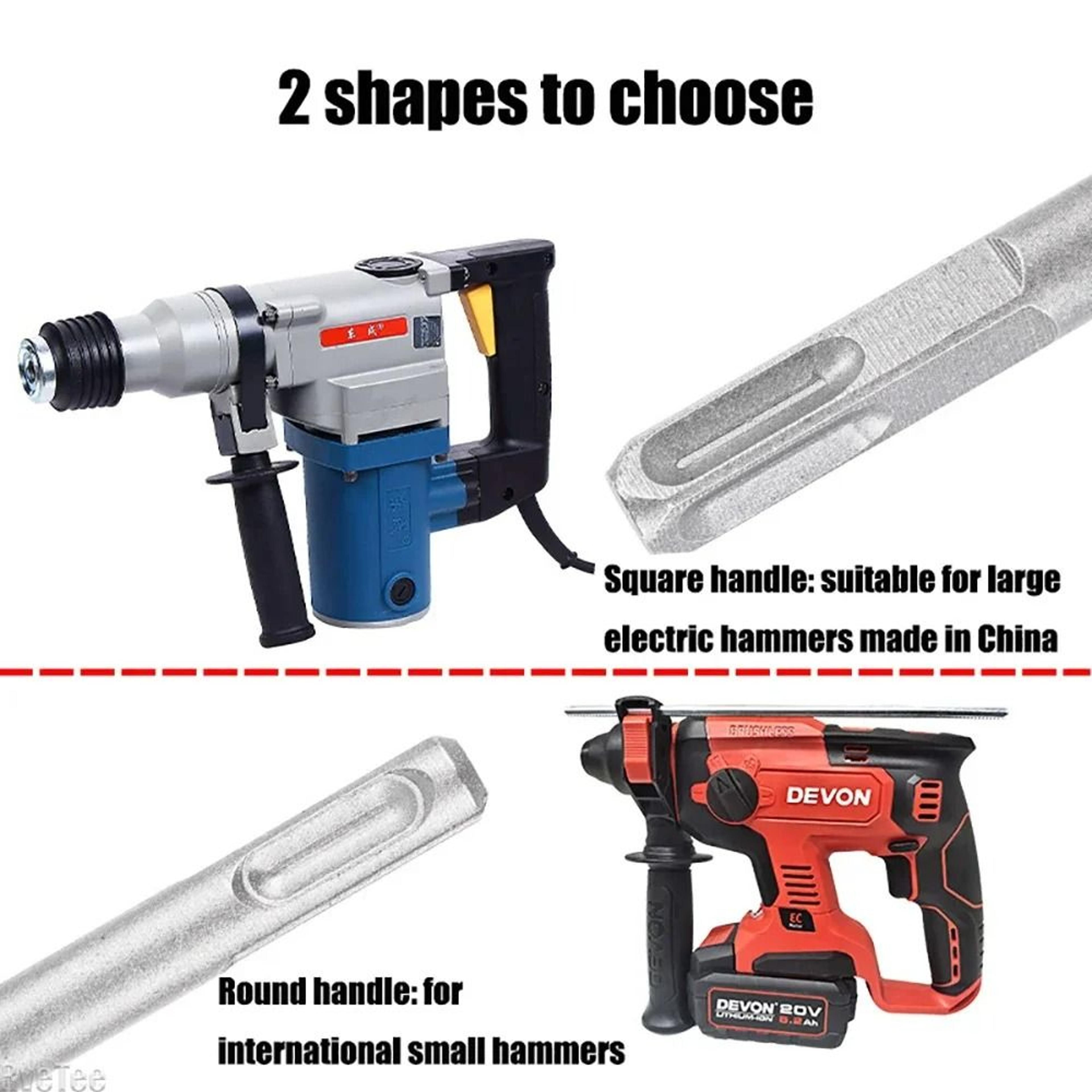 SDSPlus HeavyDuty Steel Ground Rod Driver Bit For Rotary Hammer Drills 4