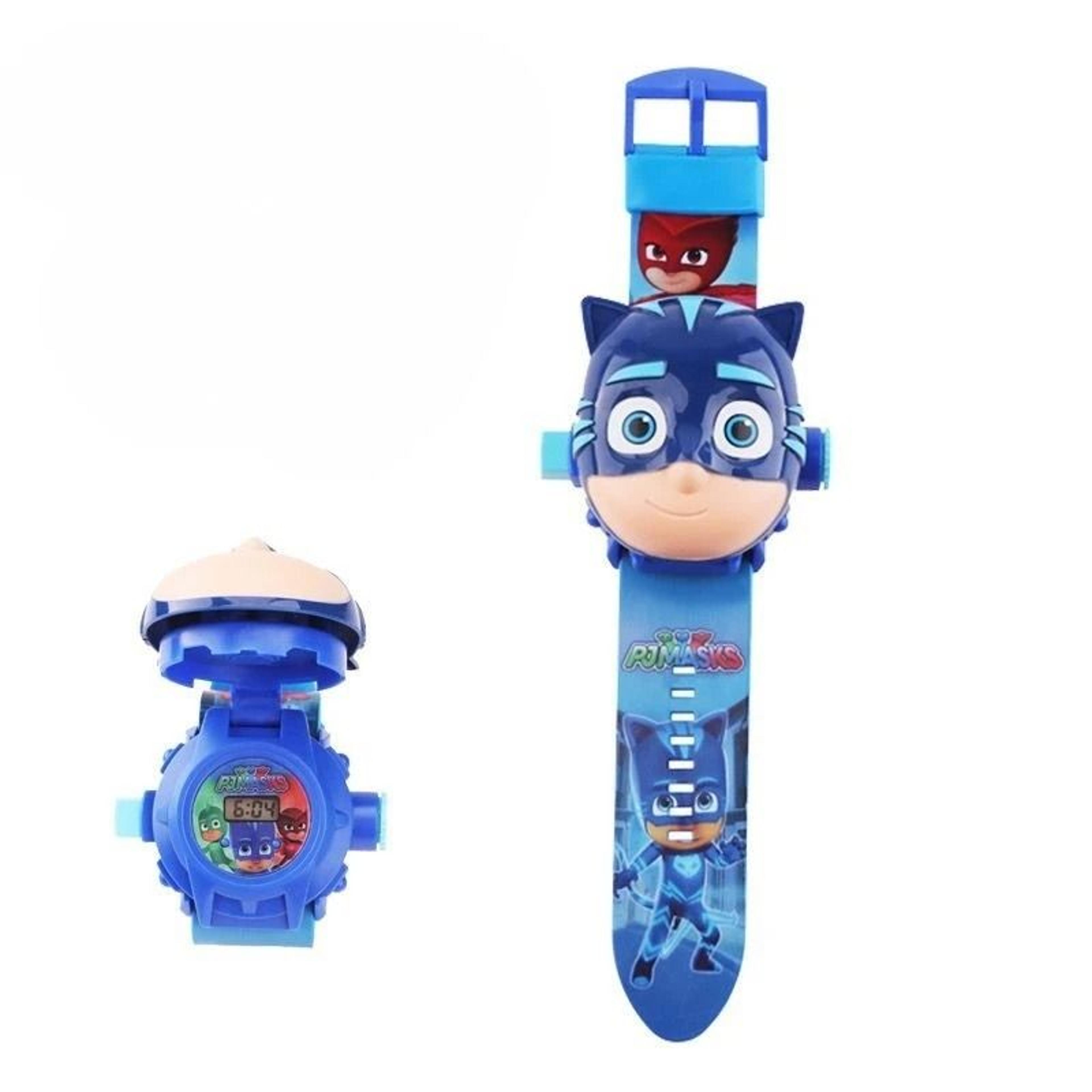 Kids Superhero 3D Character FlipCover Glow Digital Wristwatch 2