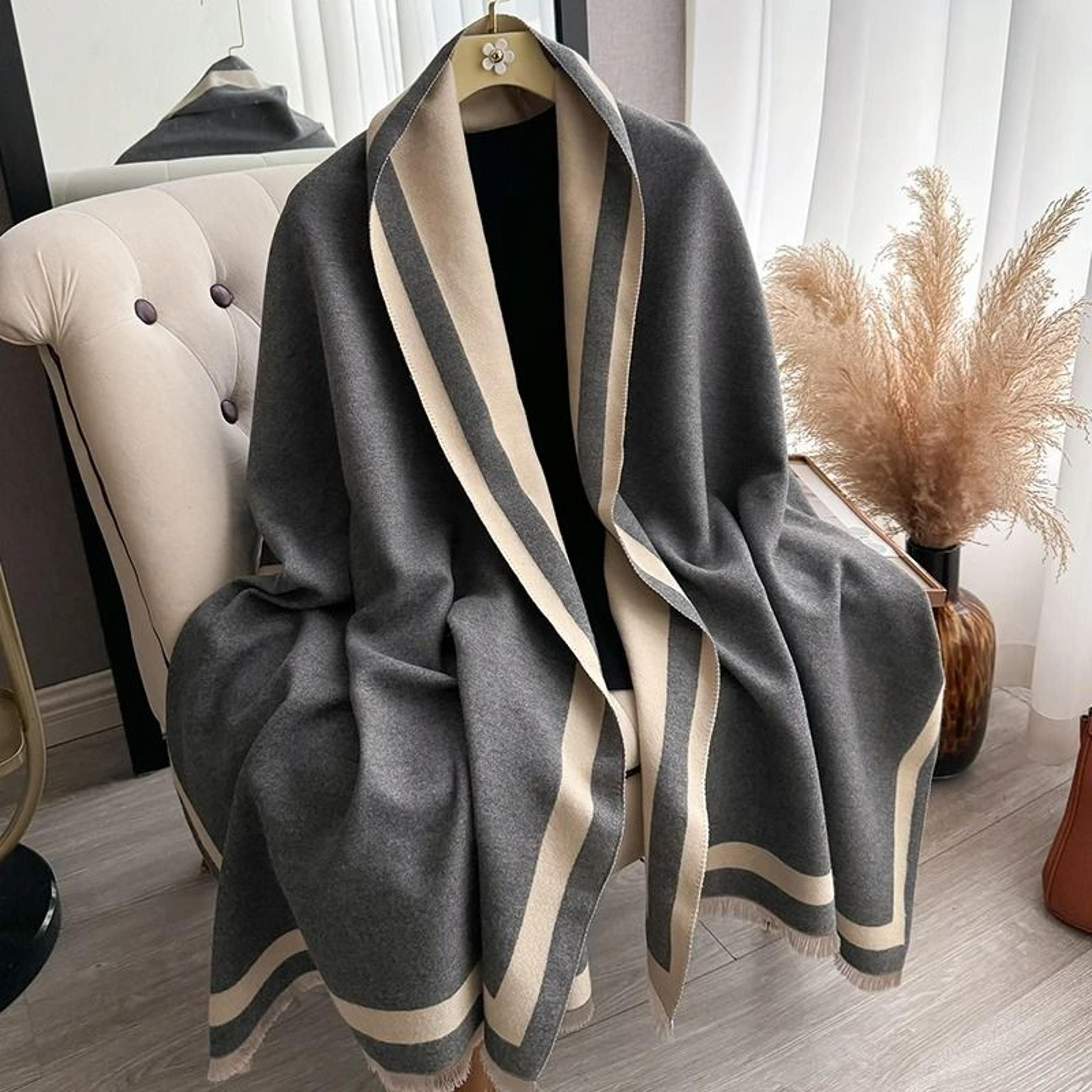 Womens Luxury CashmereFeel Warm Winter Shawl Blanket Scarf 5
