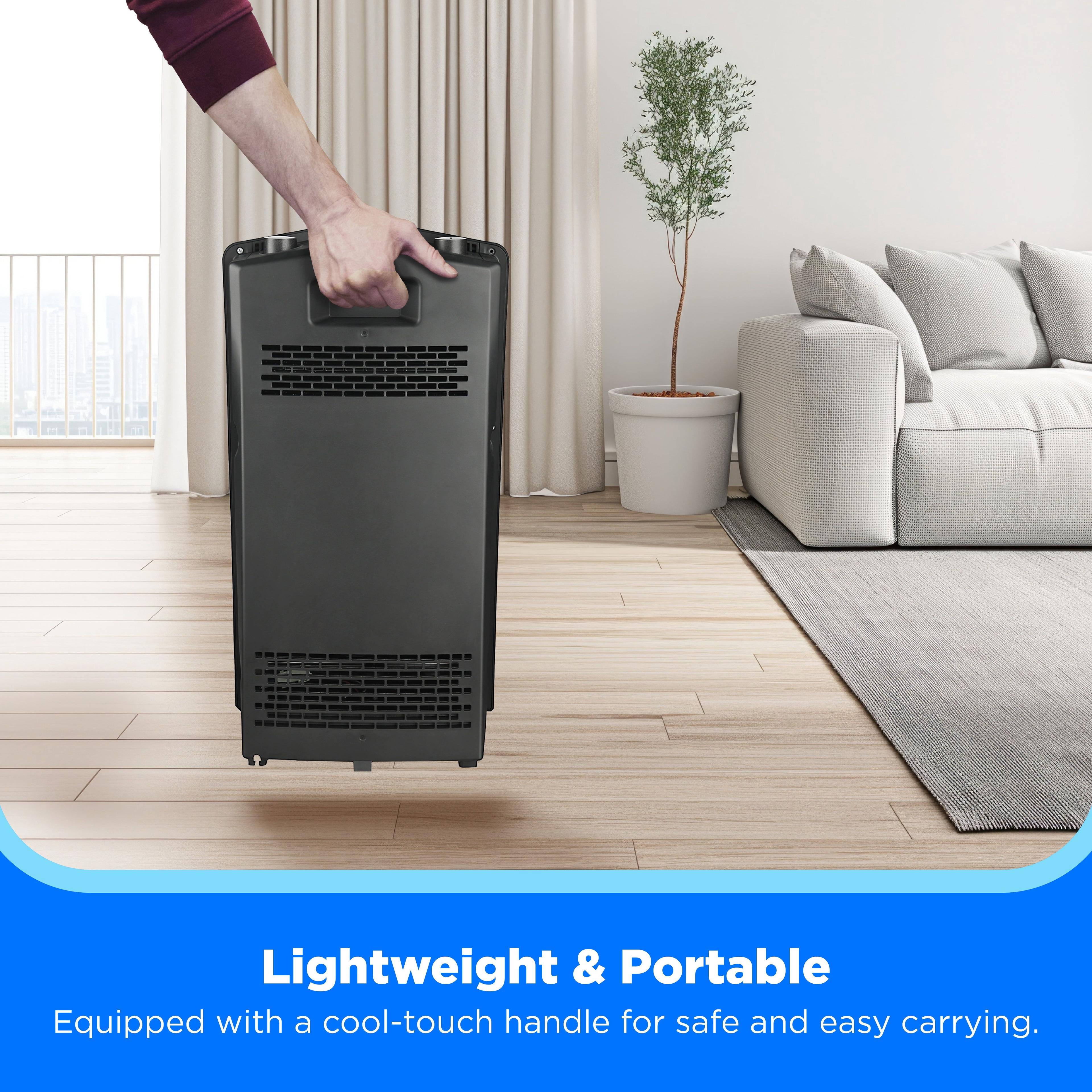 1500W Portable Quartz Radiant Space Heater With 3 Heat Settings 6