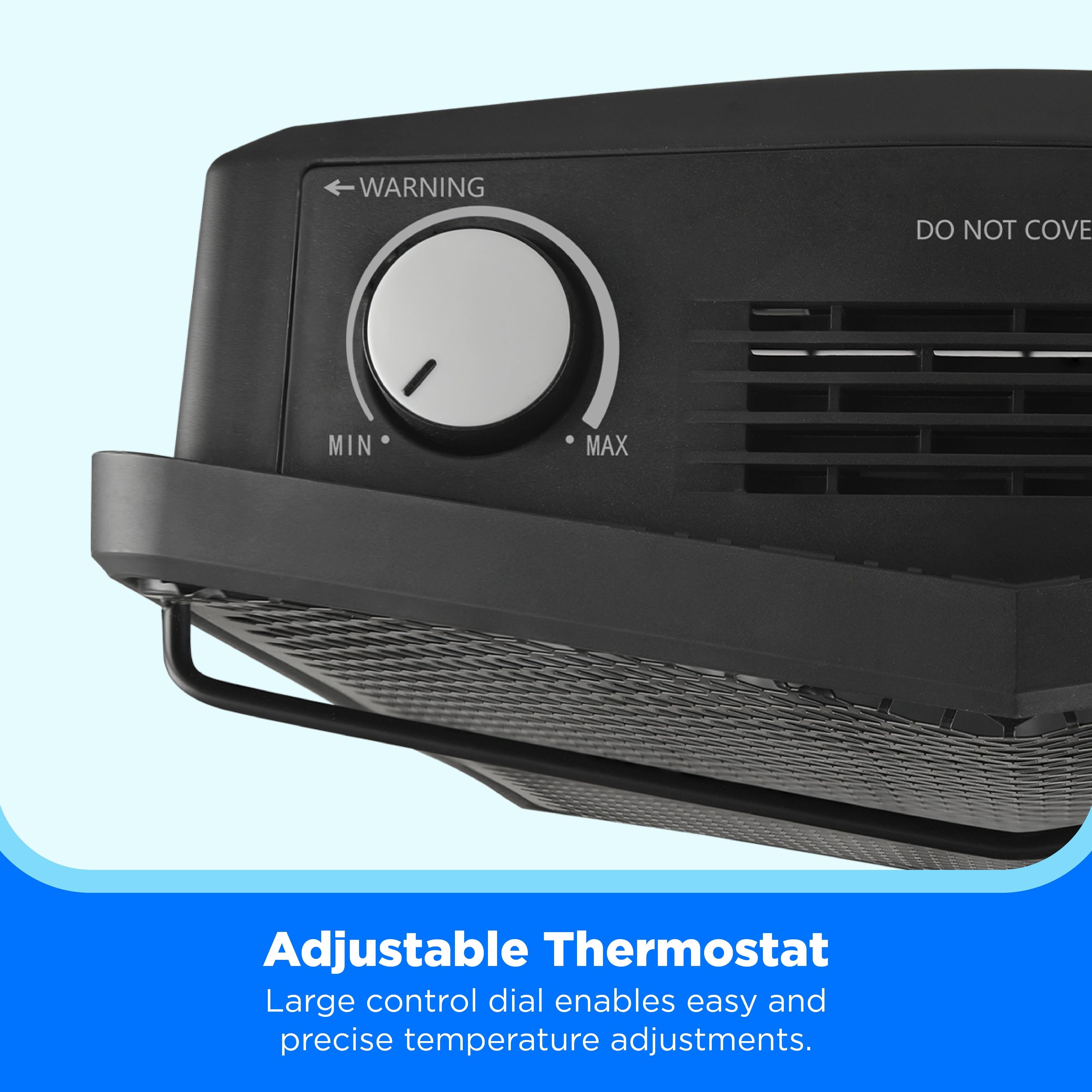 1500W Portable Quartz Radiant Space Heater With 3 Heat Settings 5