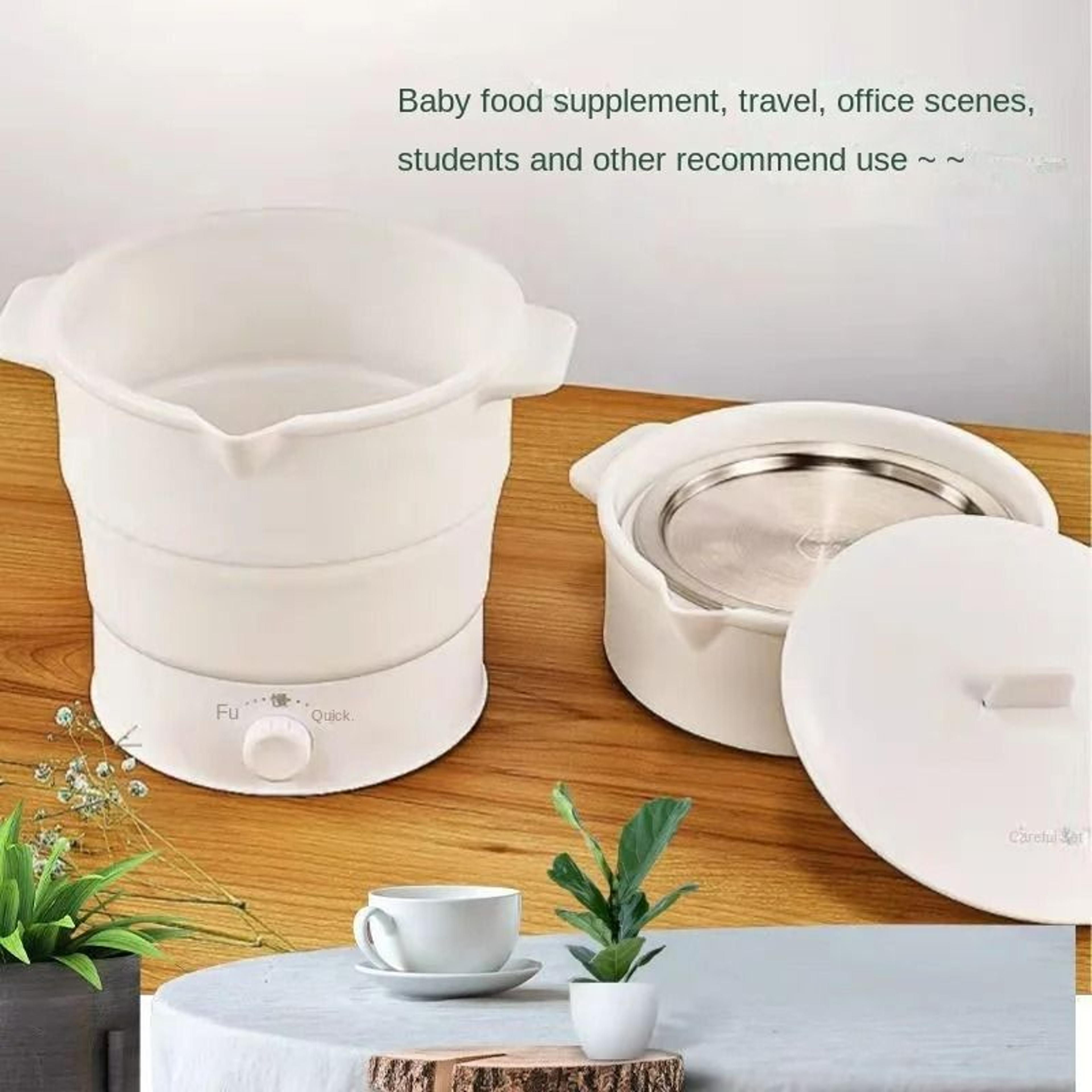 Portable Foldable Electric Travel Cooker Pot  Baby Milk Warmer 1