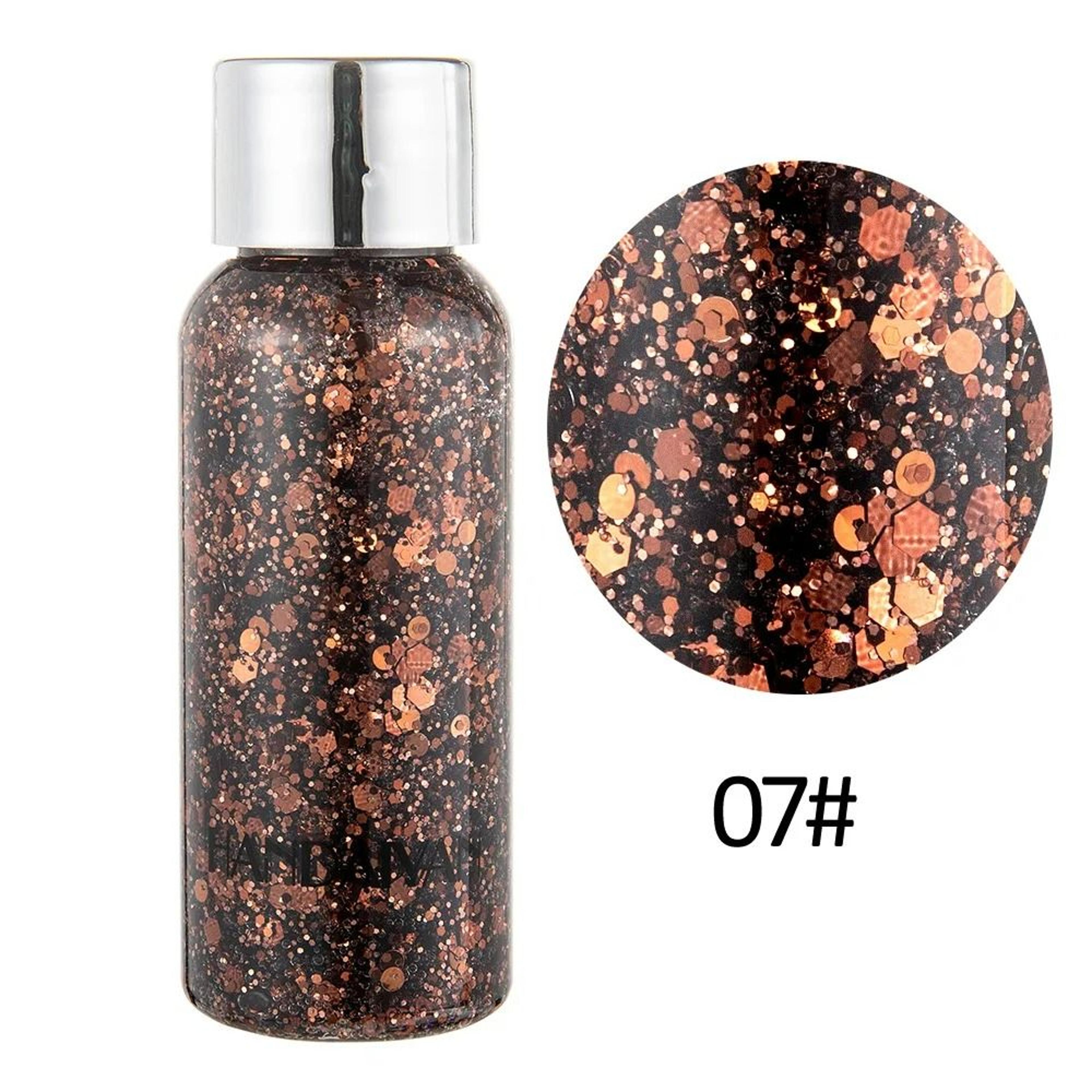 HighShine MultiUse Body  Face Glitter Gel For Festival  Party Makeup 12