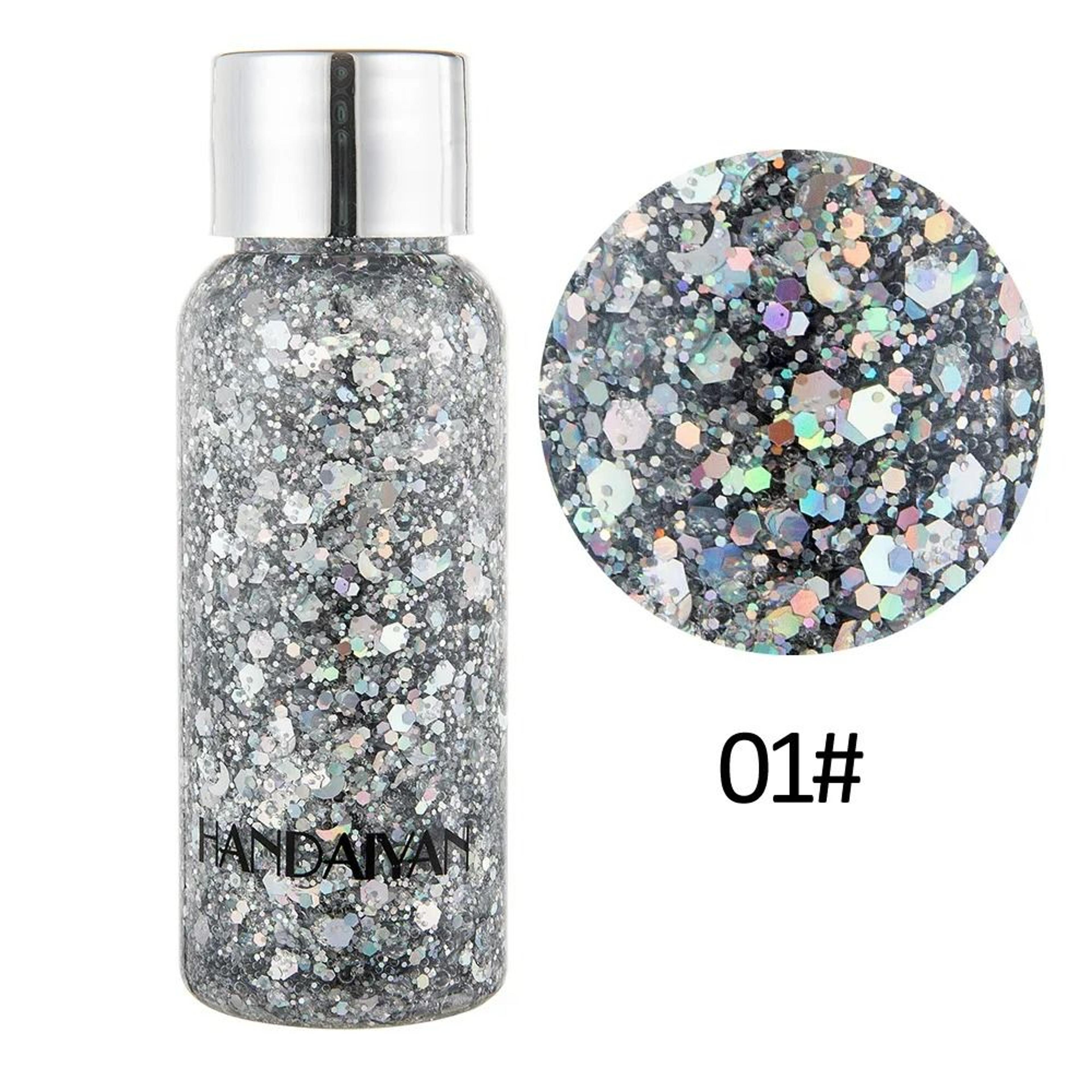HighShine MultiUse Body  Face Glitter Gel For Festival  Party Makeup 8