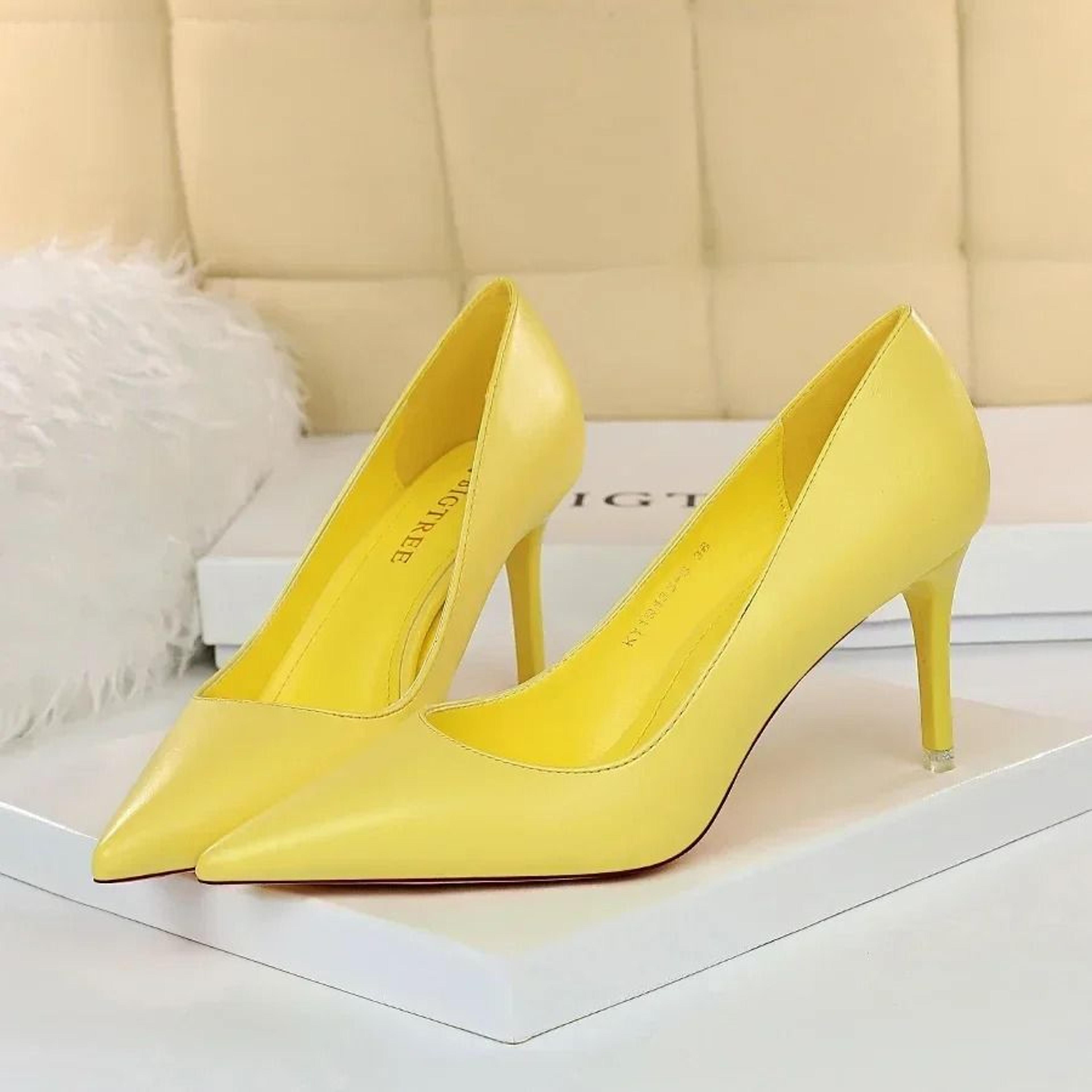 Elegant Pointed Toe Colorful Stiletto Pumps 6