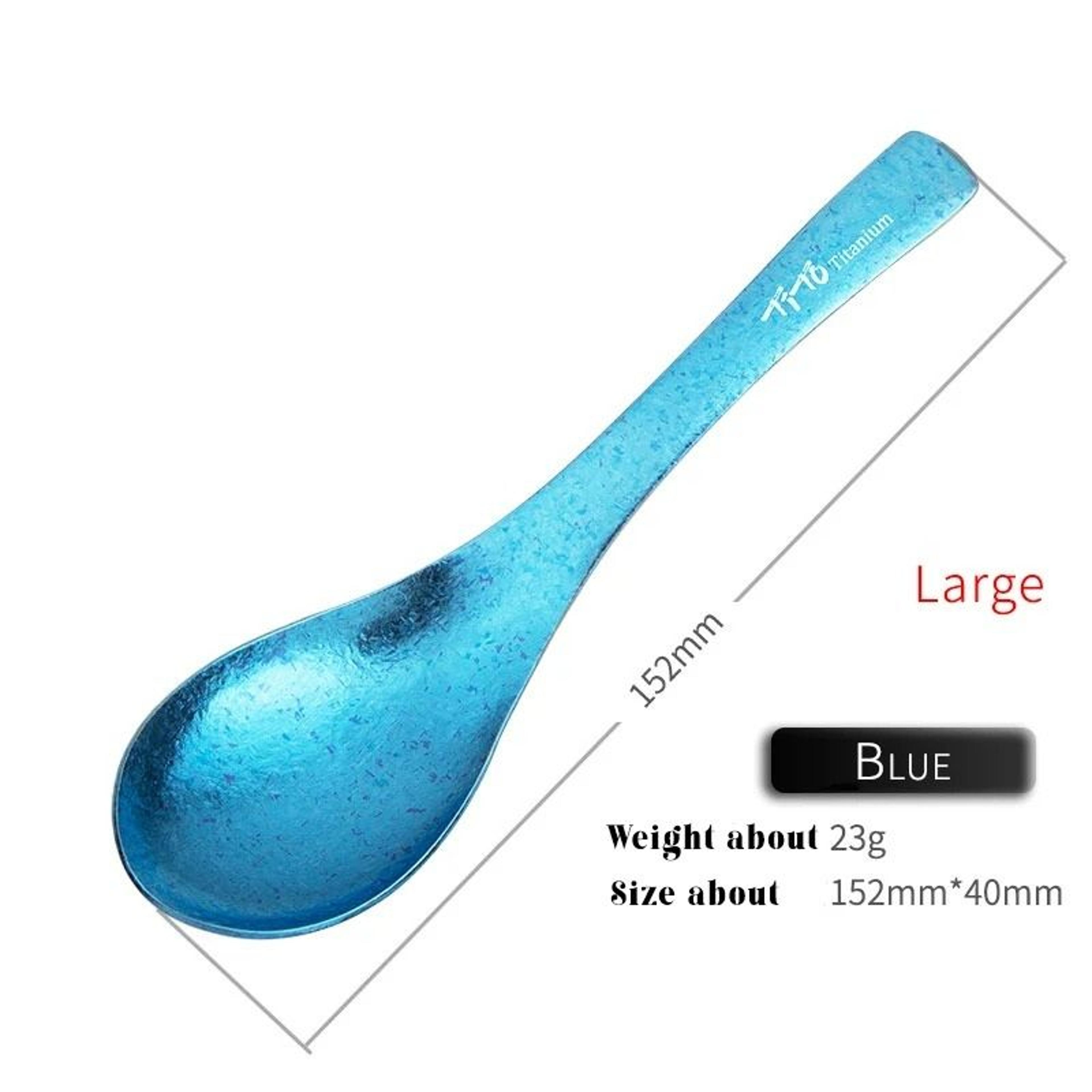 Ultralight Pure Titanium Soup Spoon And Outdoor Camping Meal Ladle 10