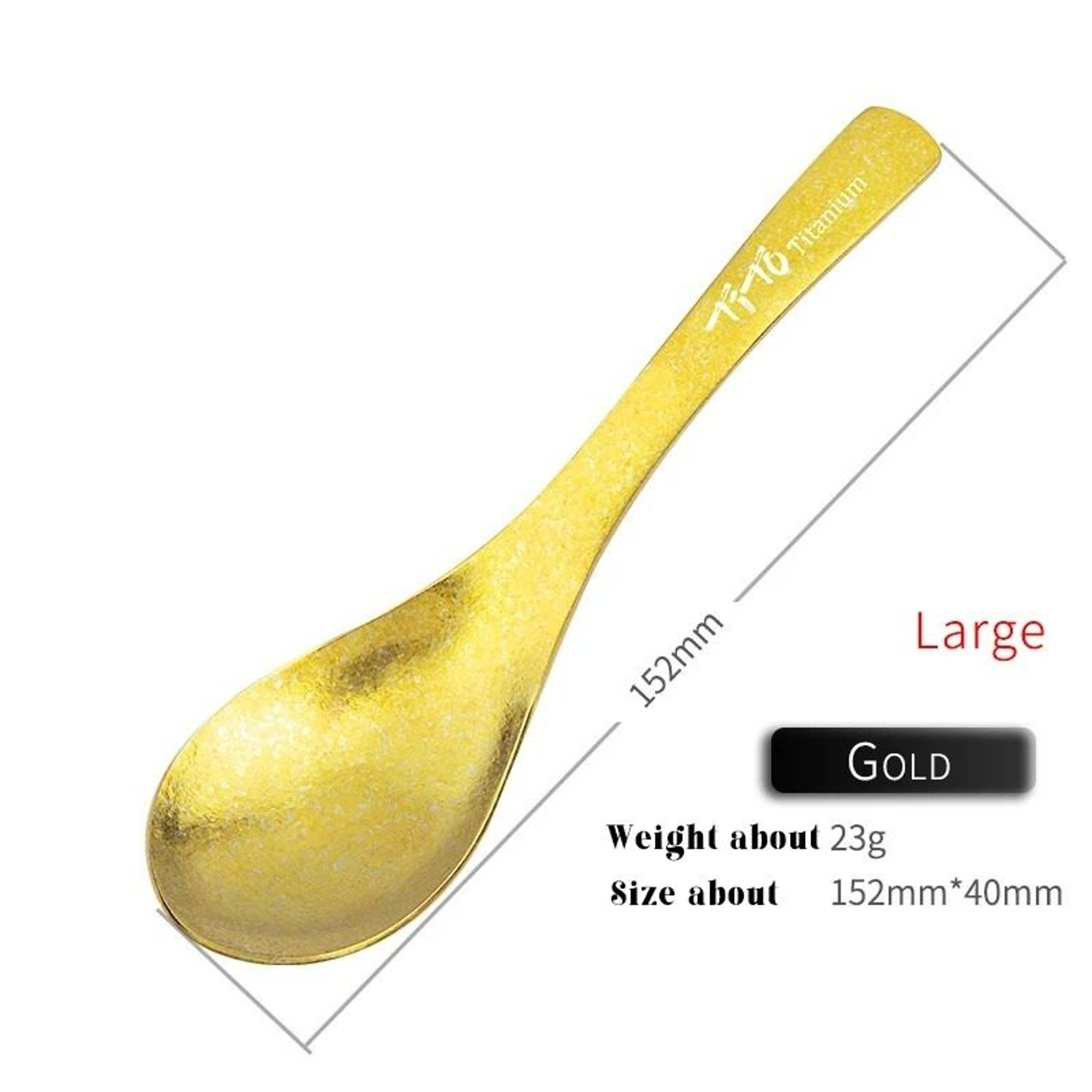 Ultralight Pure Titanium Soup Spoon And Outdoor Camping Meal Ladle 15