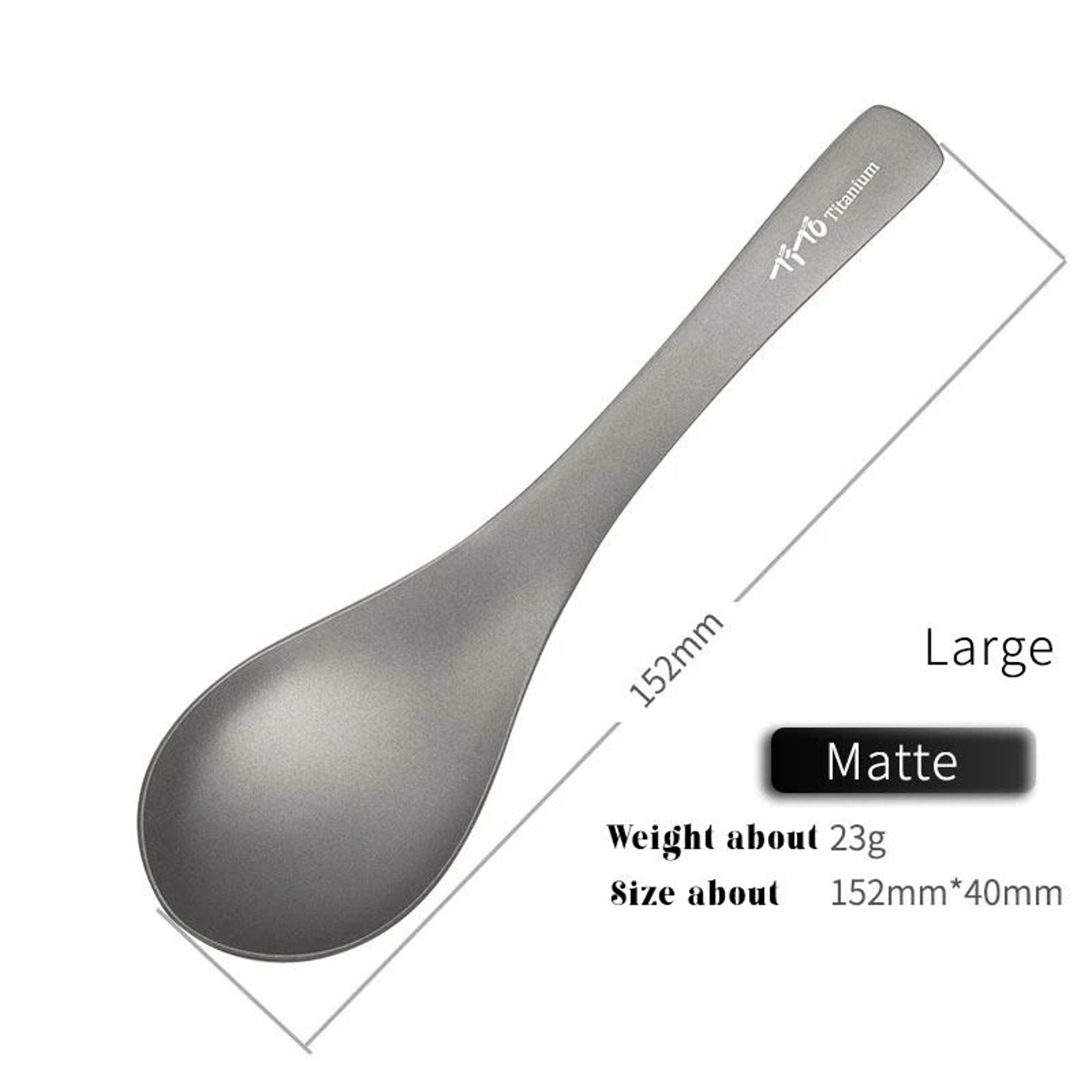 Ultralight Pure Titanium Soup Spoon And Outdoor Camping Meal Ladle 11