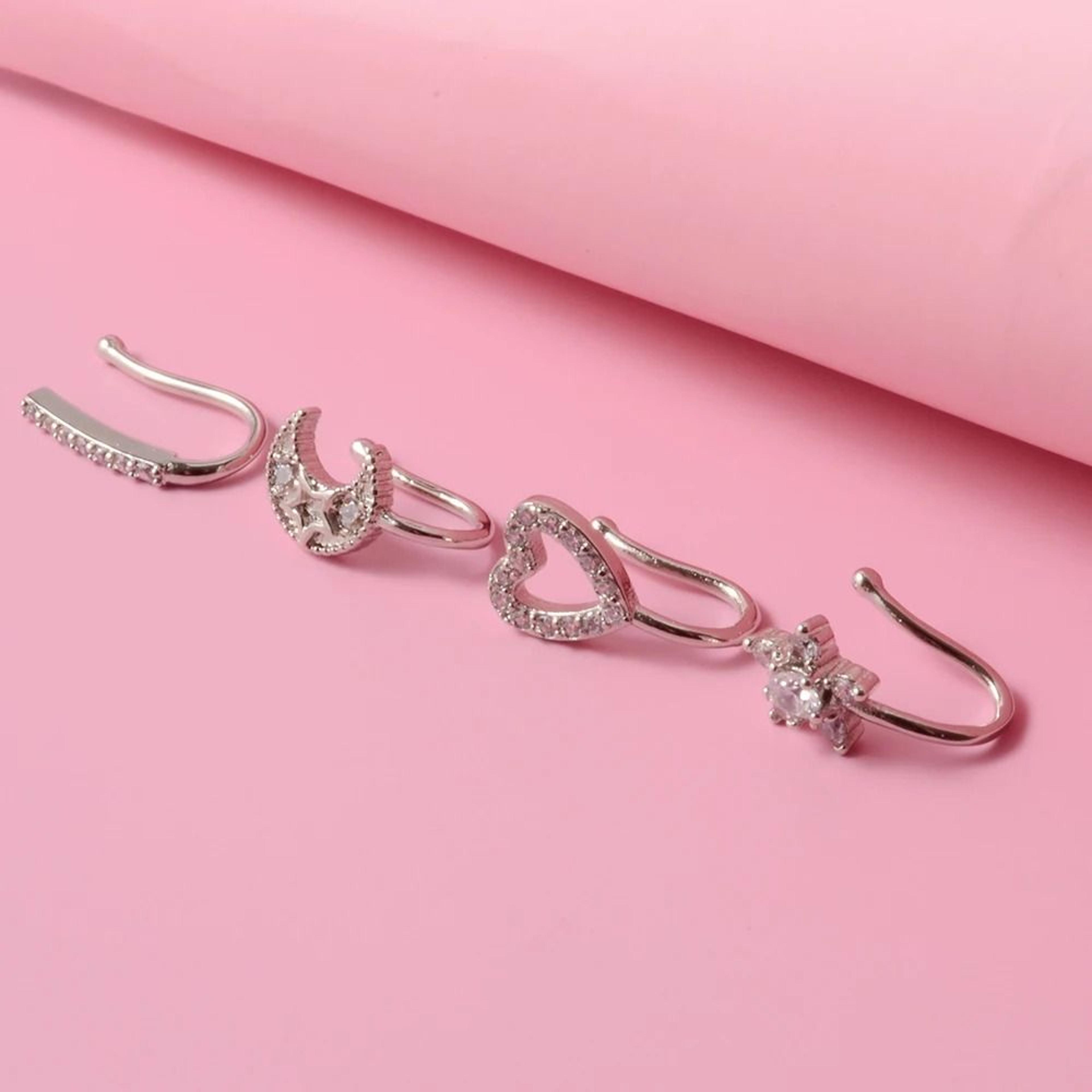 ClipOn 316L Surgical Steel Faux Septum And Nose Ring Hoop 5