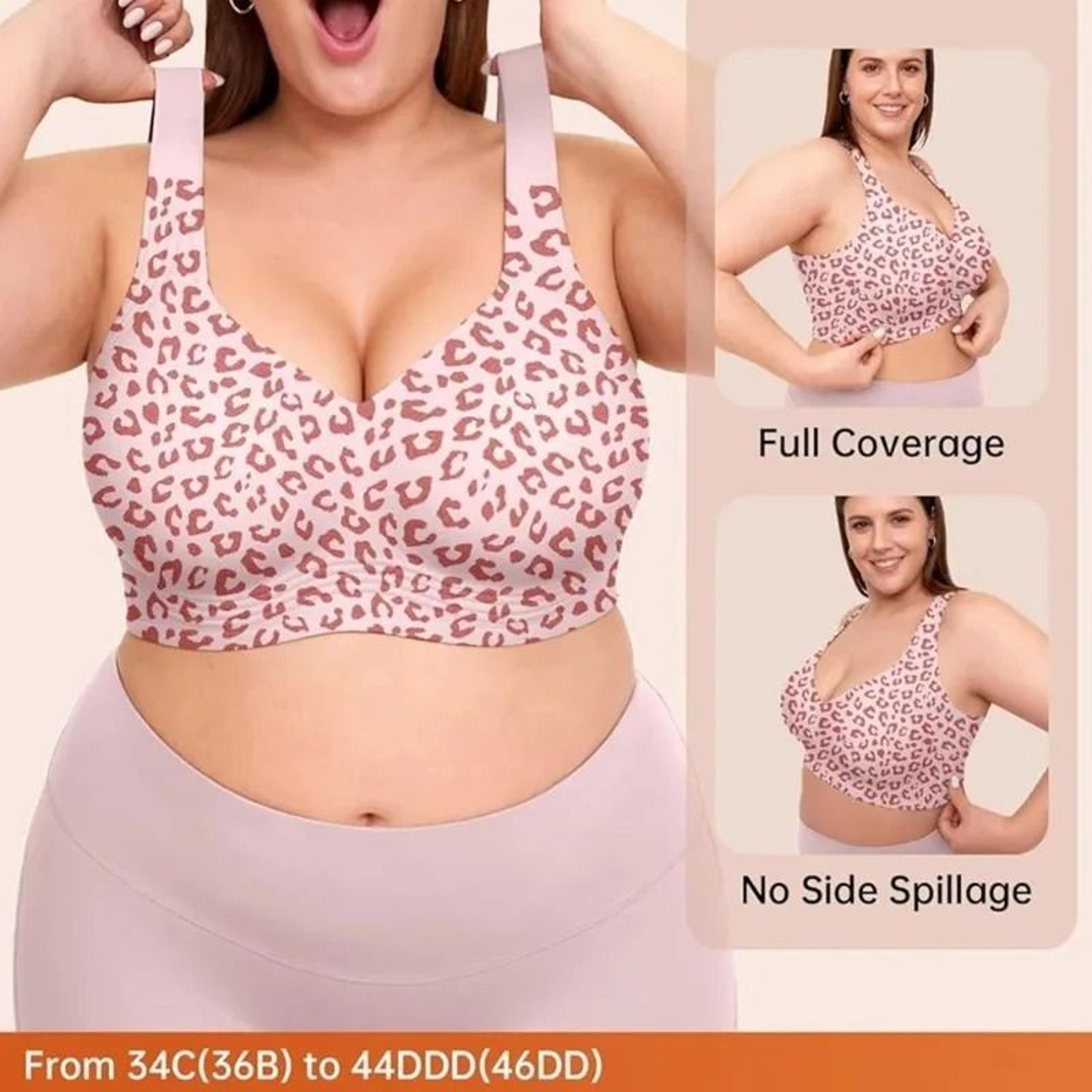 Seamless Leopard Jelly Strip PushUp WireFree Bra 2