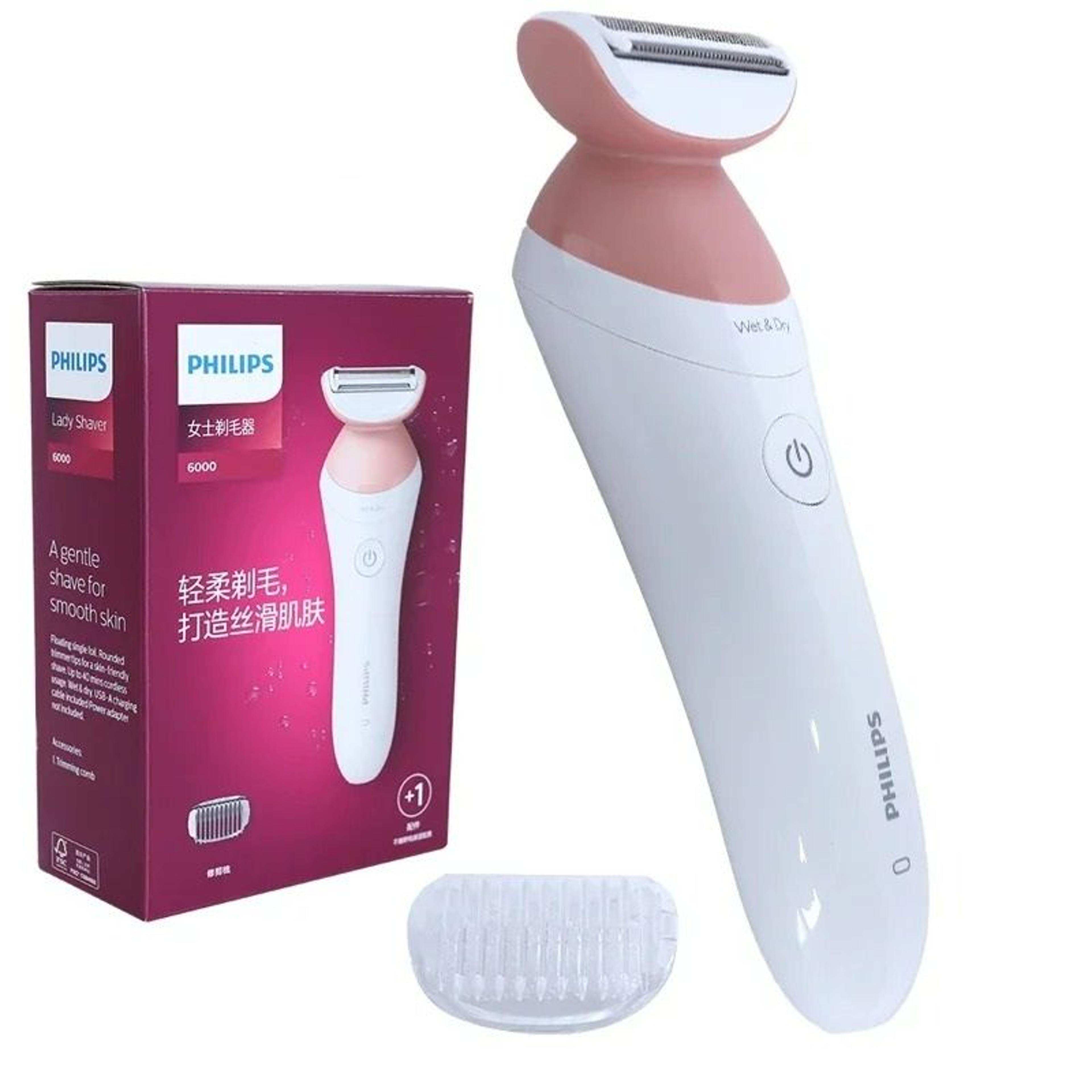 cordless wet and dry women's electric shaver and body hair removal trimmer
