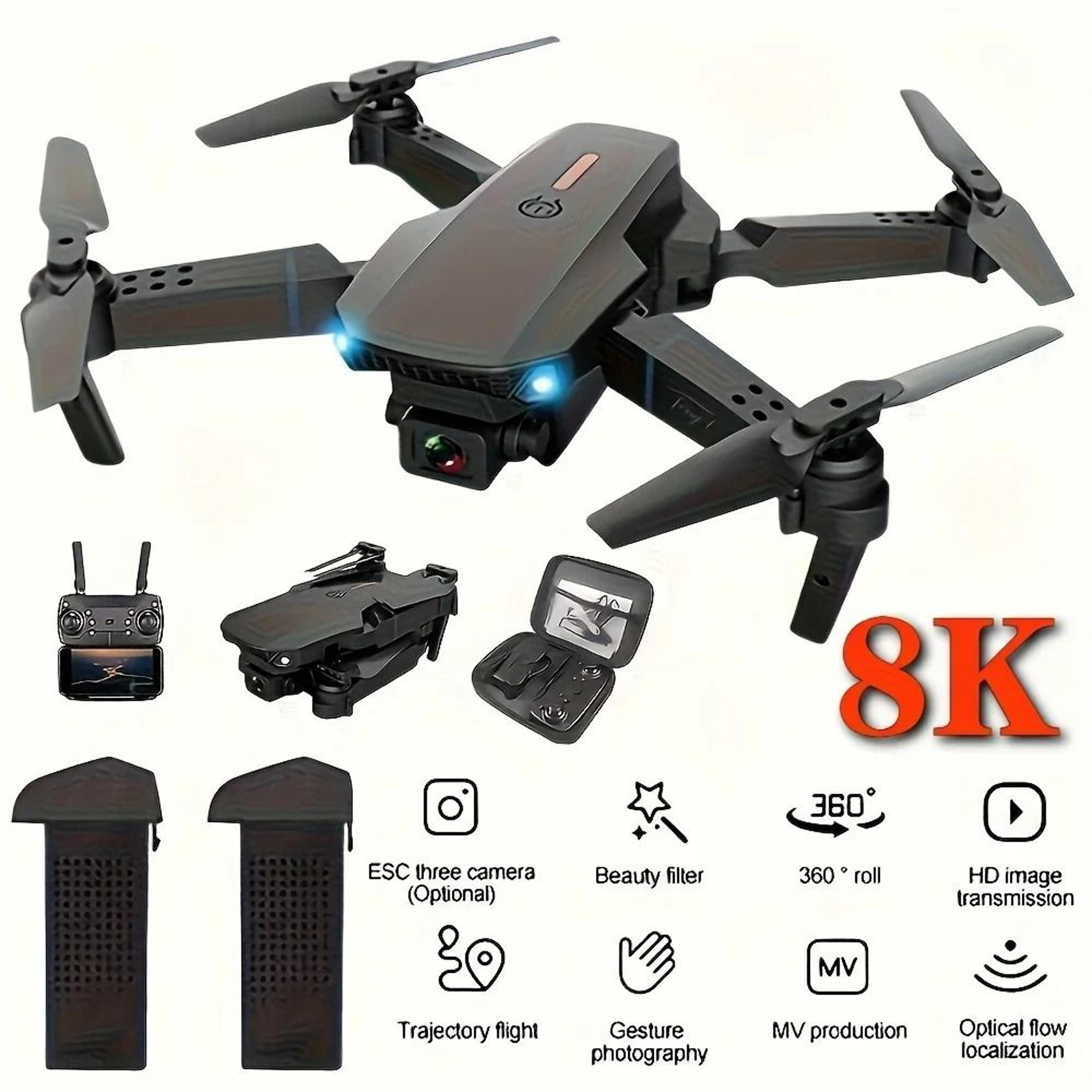 E88 PRO MAX 4K DualCamera Foldable RC Quadcopter Drone With Optical Flow  OneKey Return 8