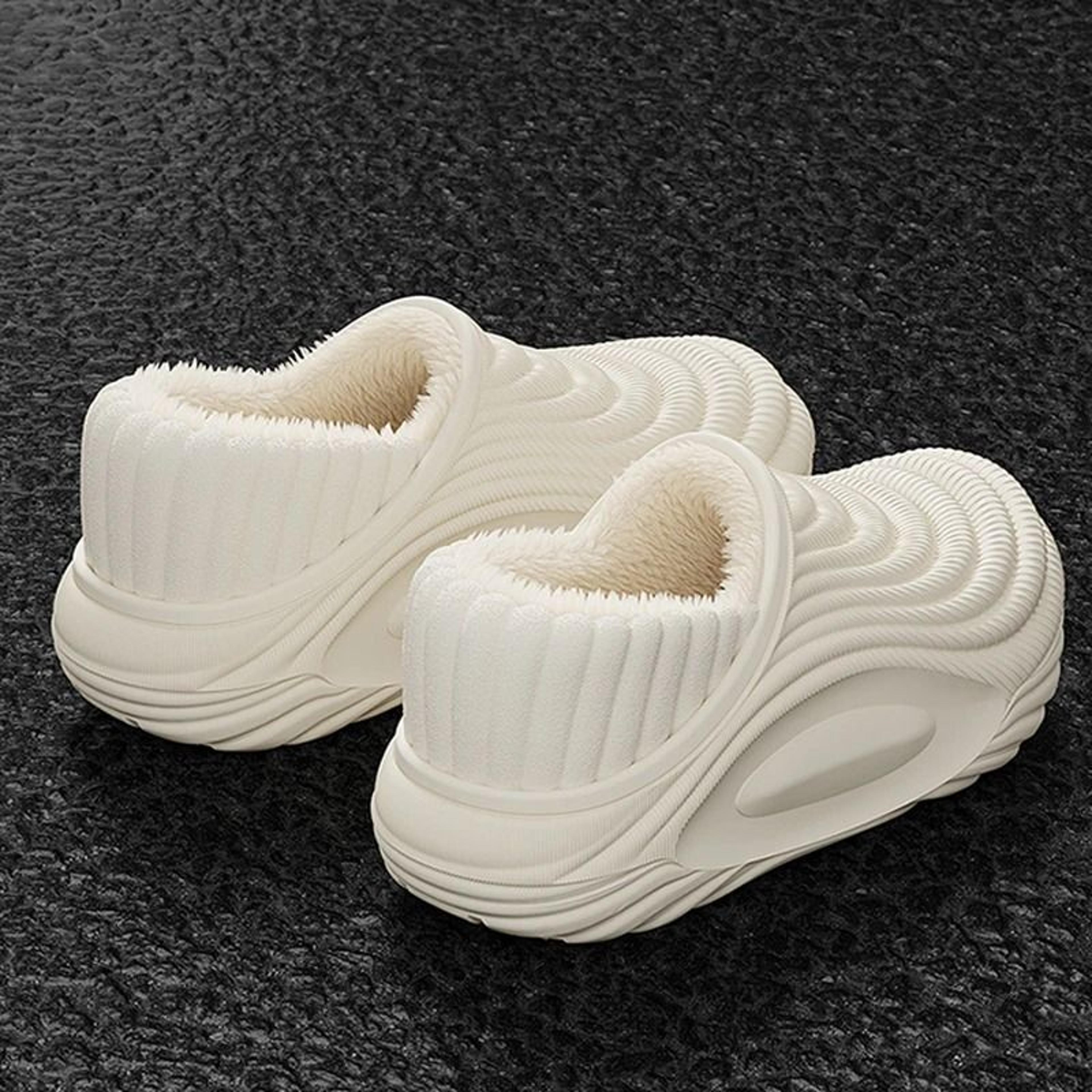 Waterproof PlushLined ThickSole Indoor Winter Slippers 3