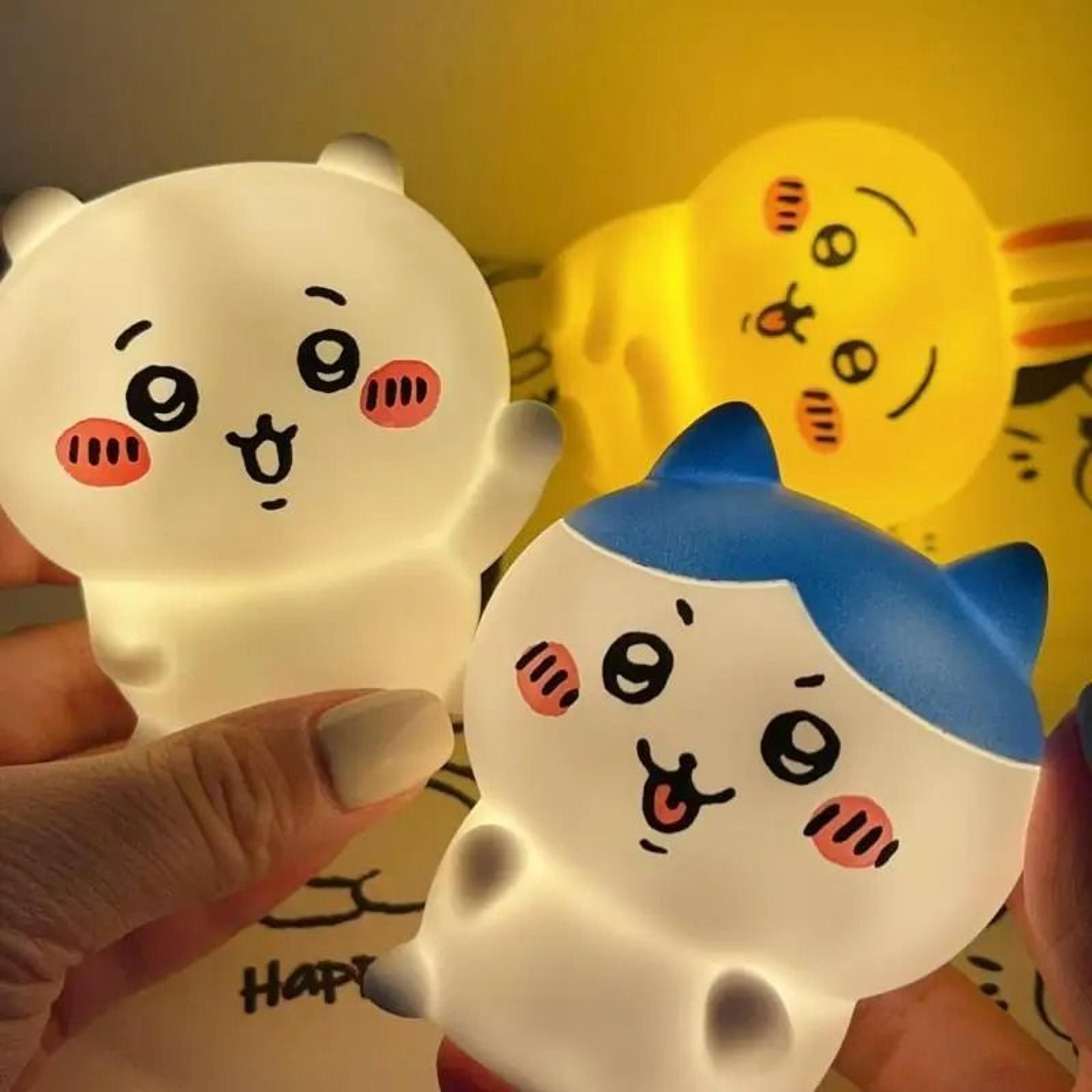 kawaii anime character vinyl led night light & desktop ambient lamp