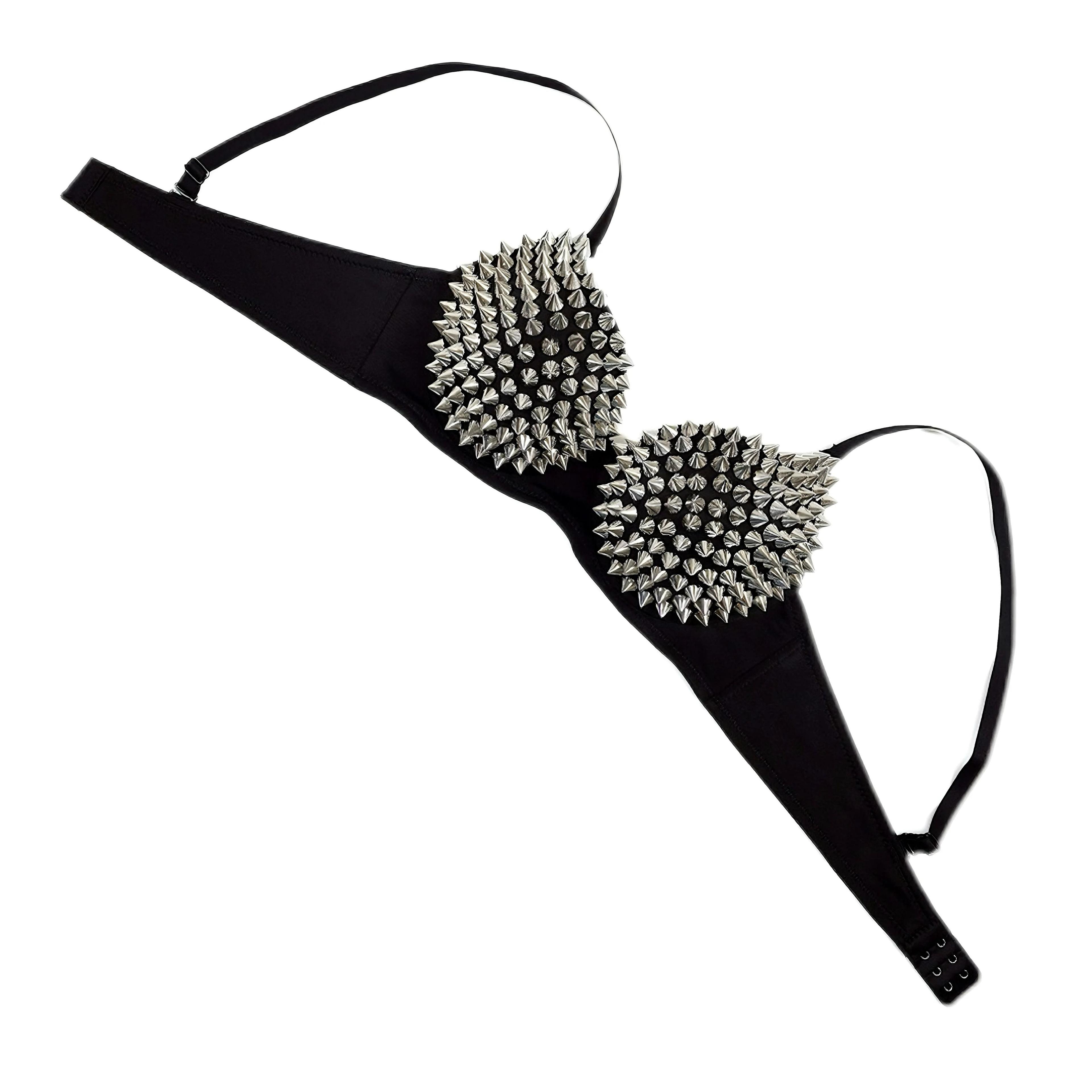 Glamorous Metallic Sequin DeepV Wireless Bralette Top 7