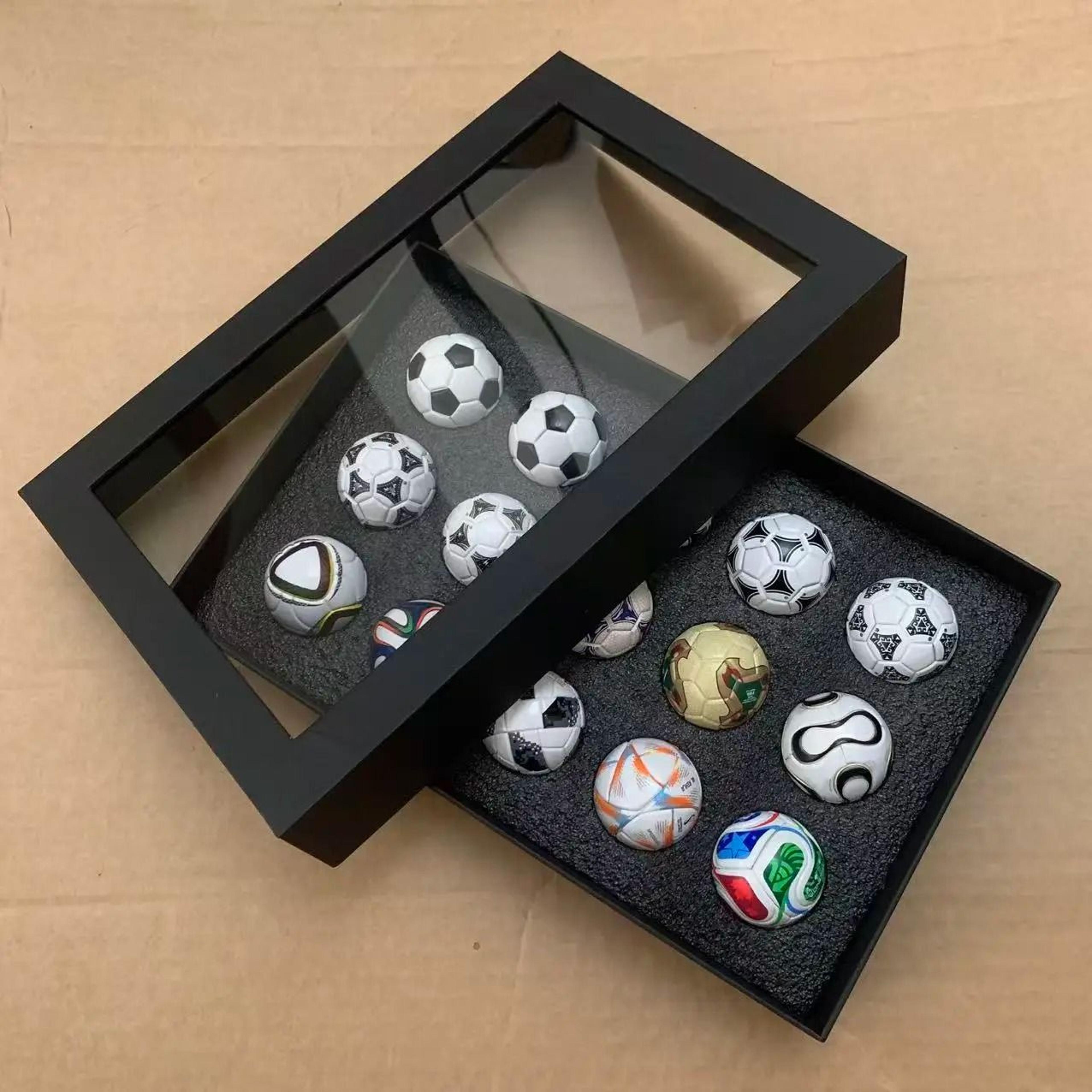 2026 world soccer cup commemorative 15-piece mini ball collection with display showcase
