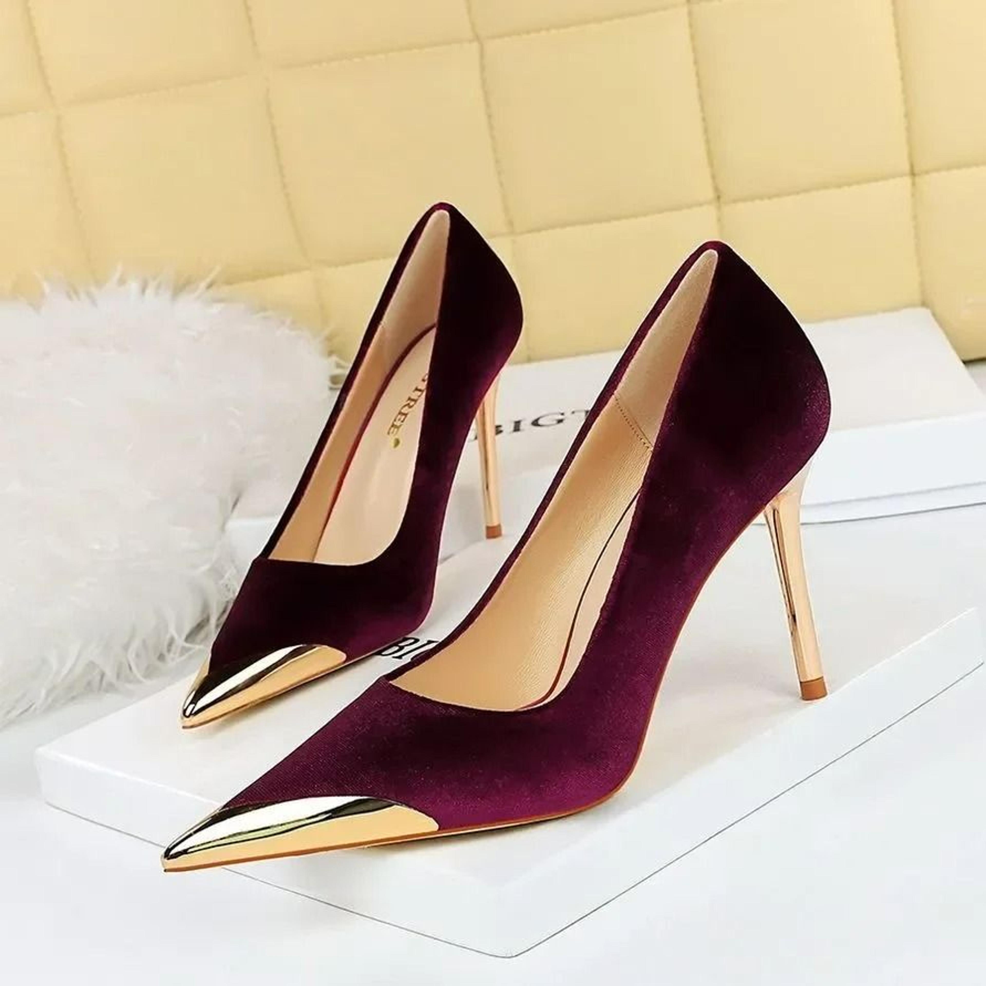 Classic Womens PointedToe Black Stiletto Pumps  Comfortable HighHeel Dress Shoes 4