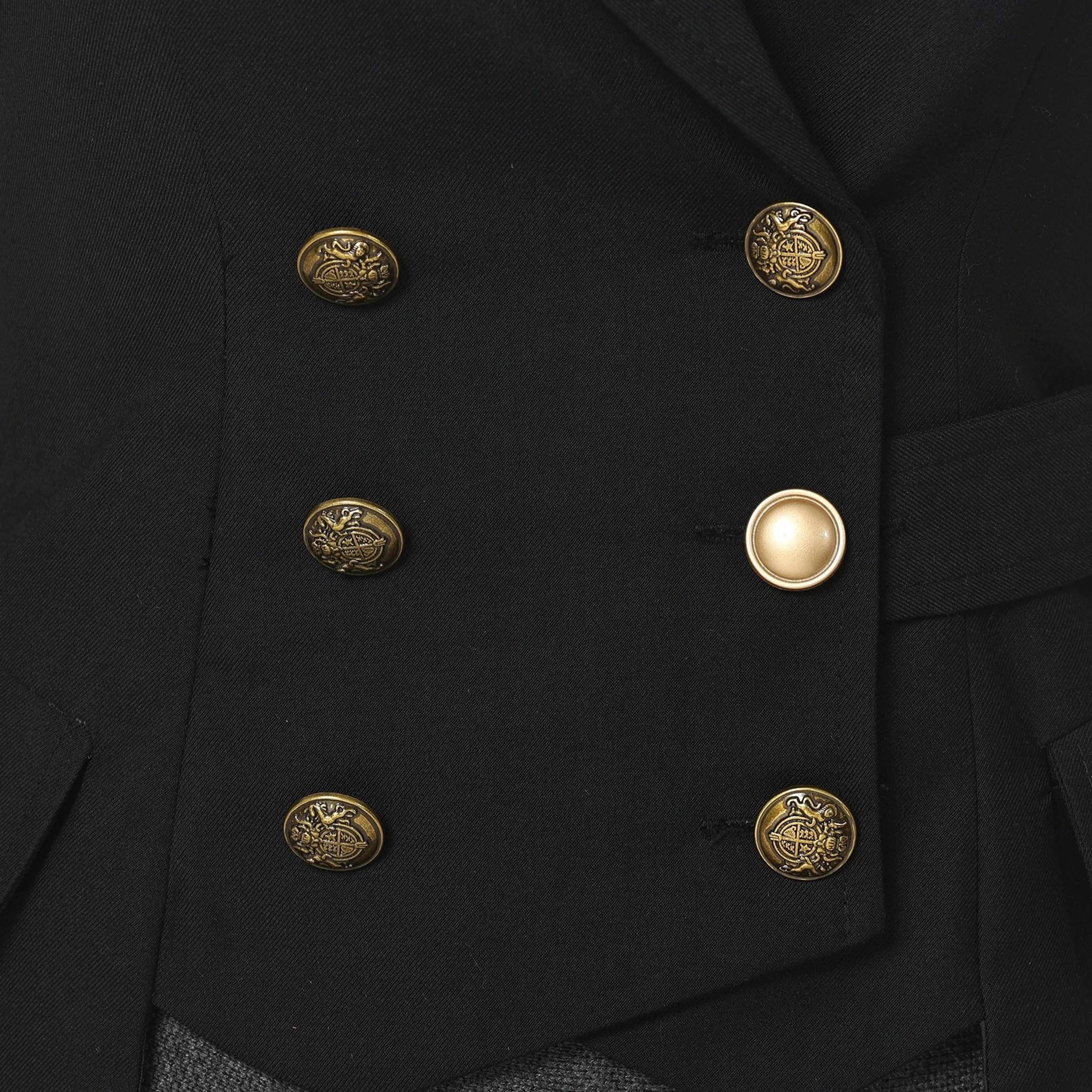 Womens DoubleBreasted Steampunk Victorian Waistcoat Vest 1