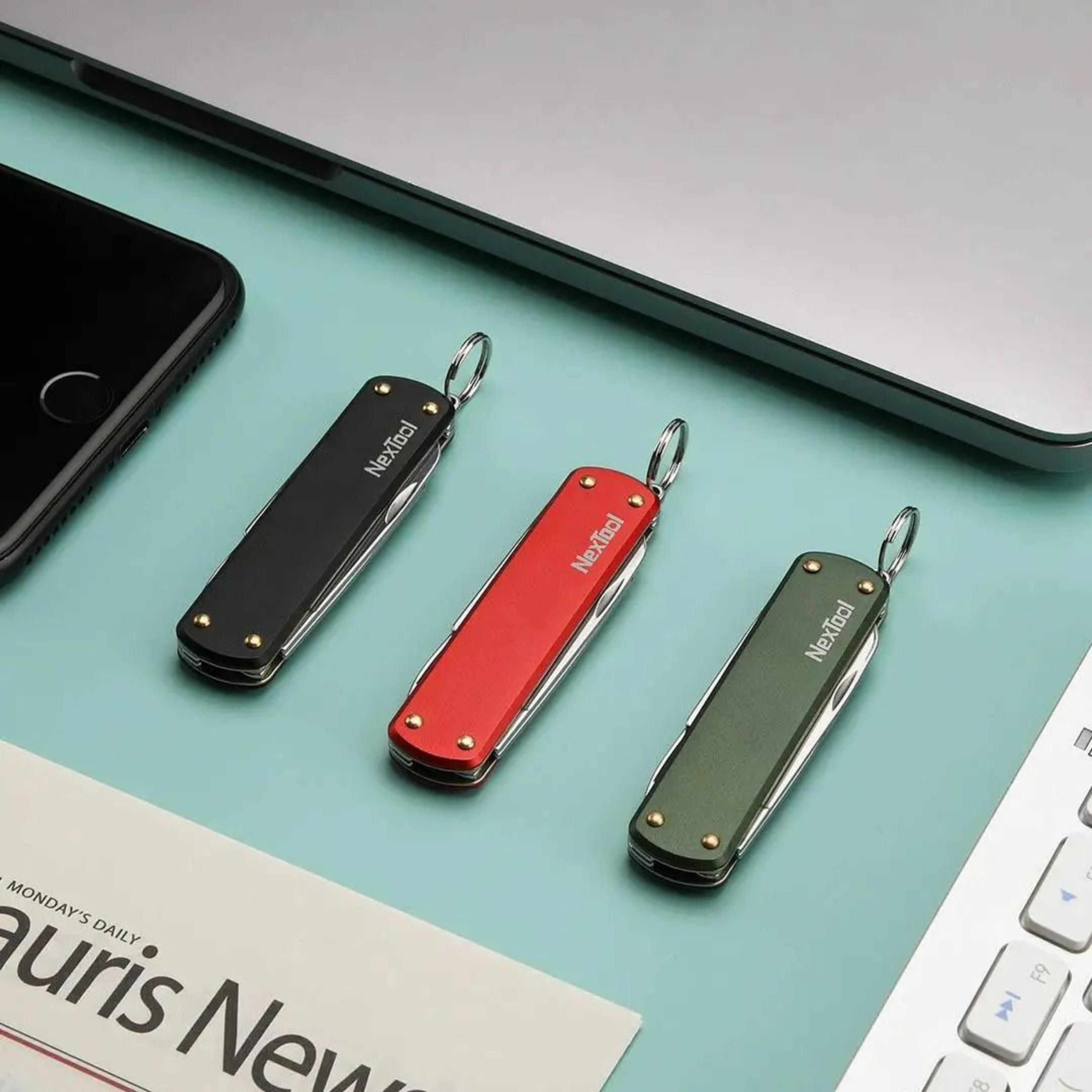 Multipurpose Mini EDC Folding Multitool Keychain 4