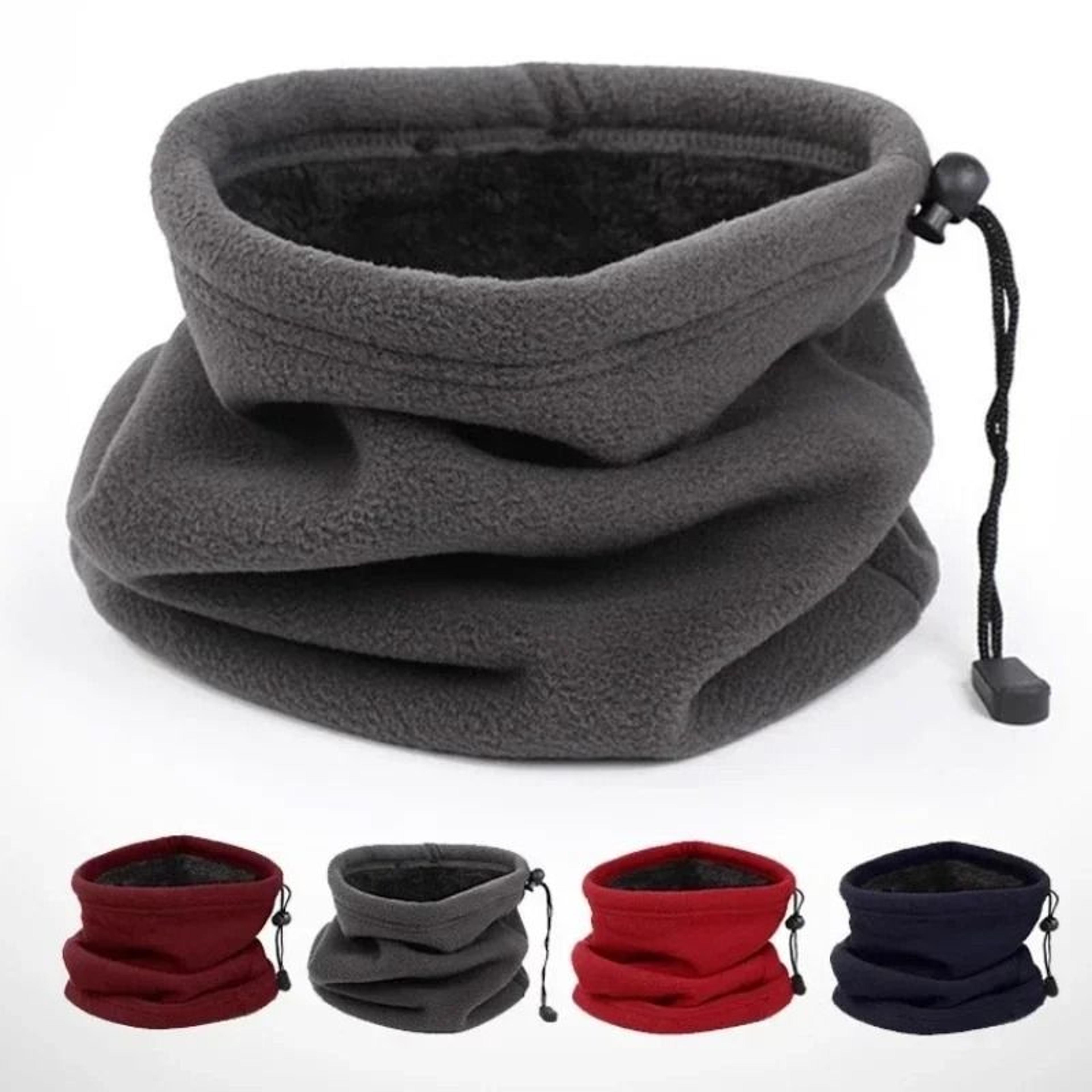 thick knitted fleece neck gaiter & winter sports warmer