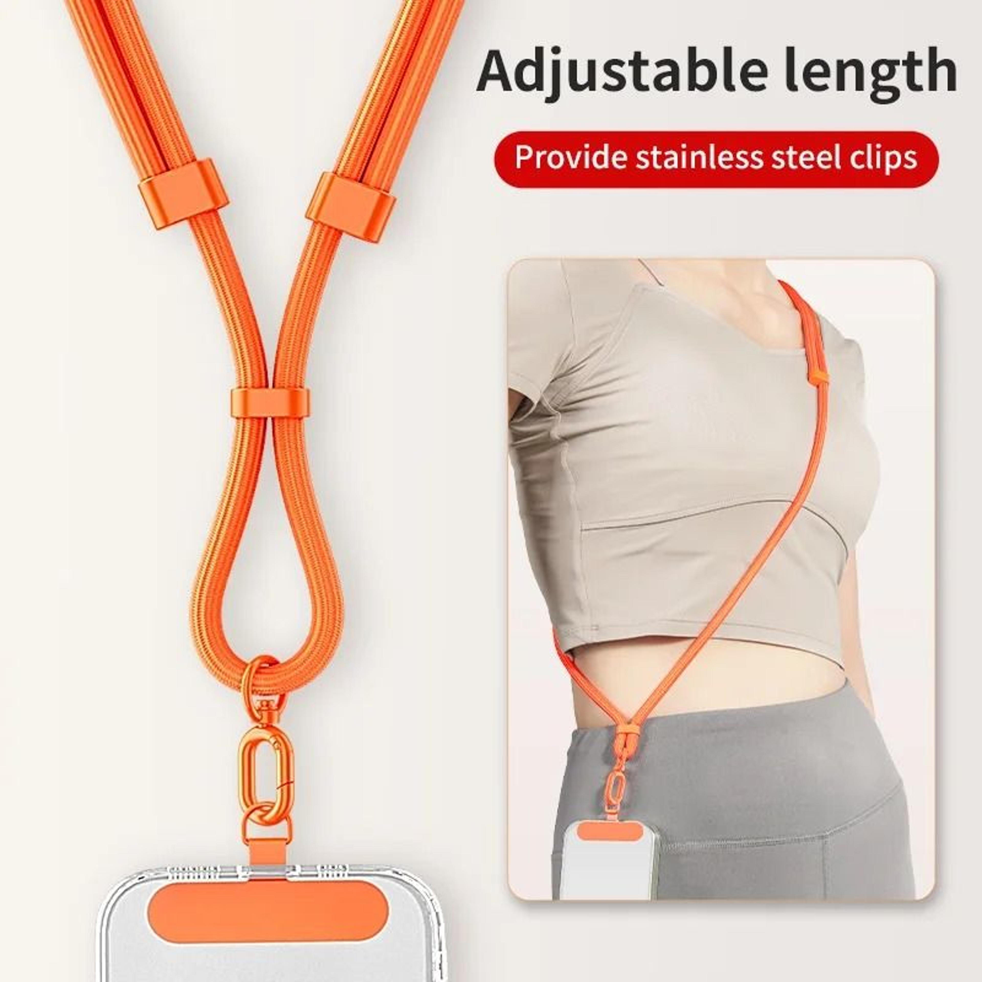 universal adjustable phone lanyard crossbody strap & tether tab