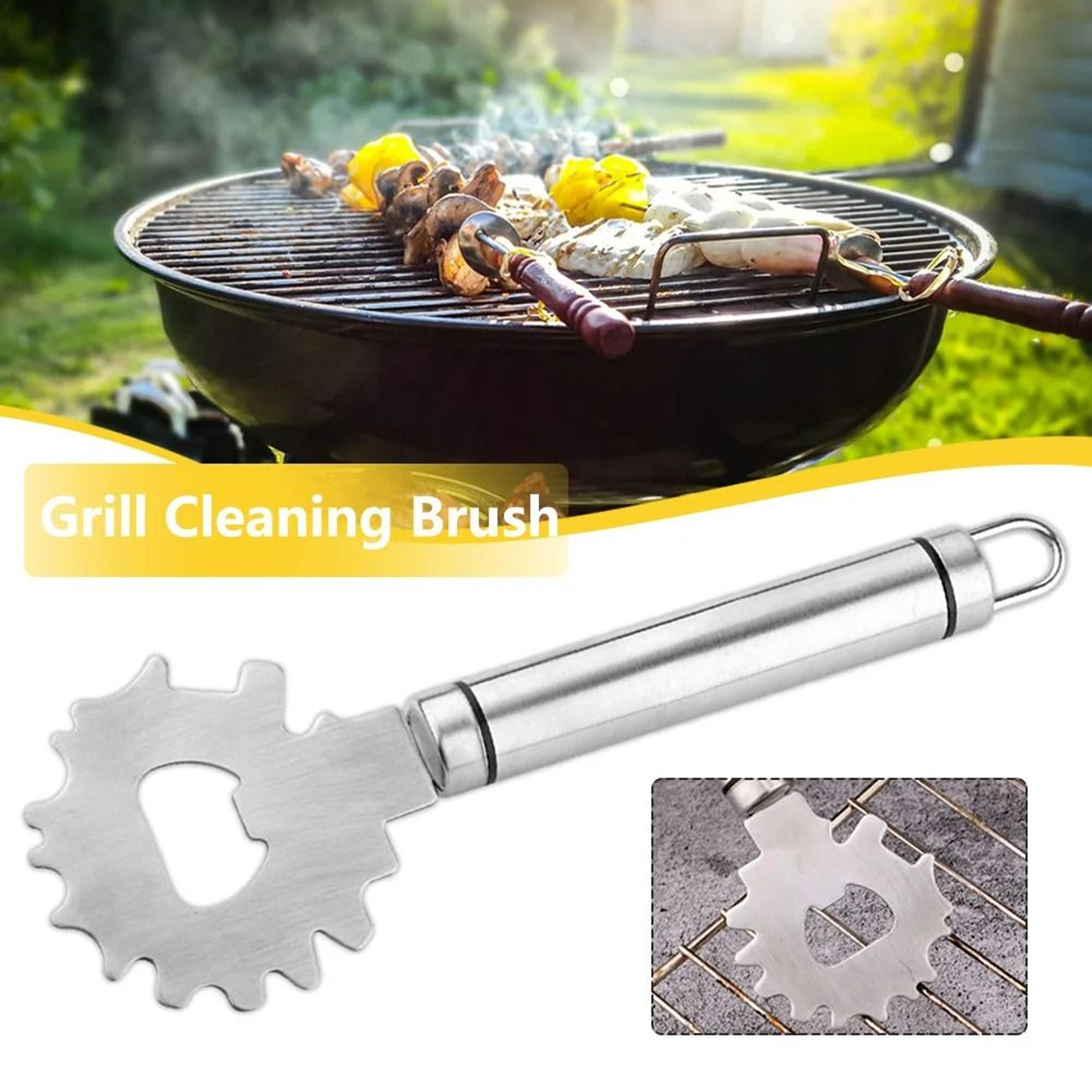 HeavyDuty Stainless Steel BBQ Grill Scraper  Bottle Opener 1