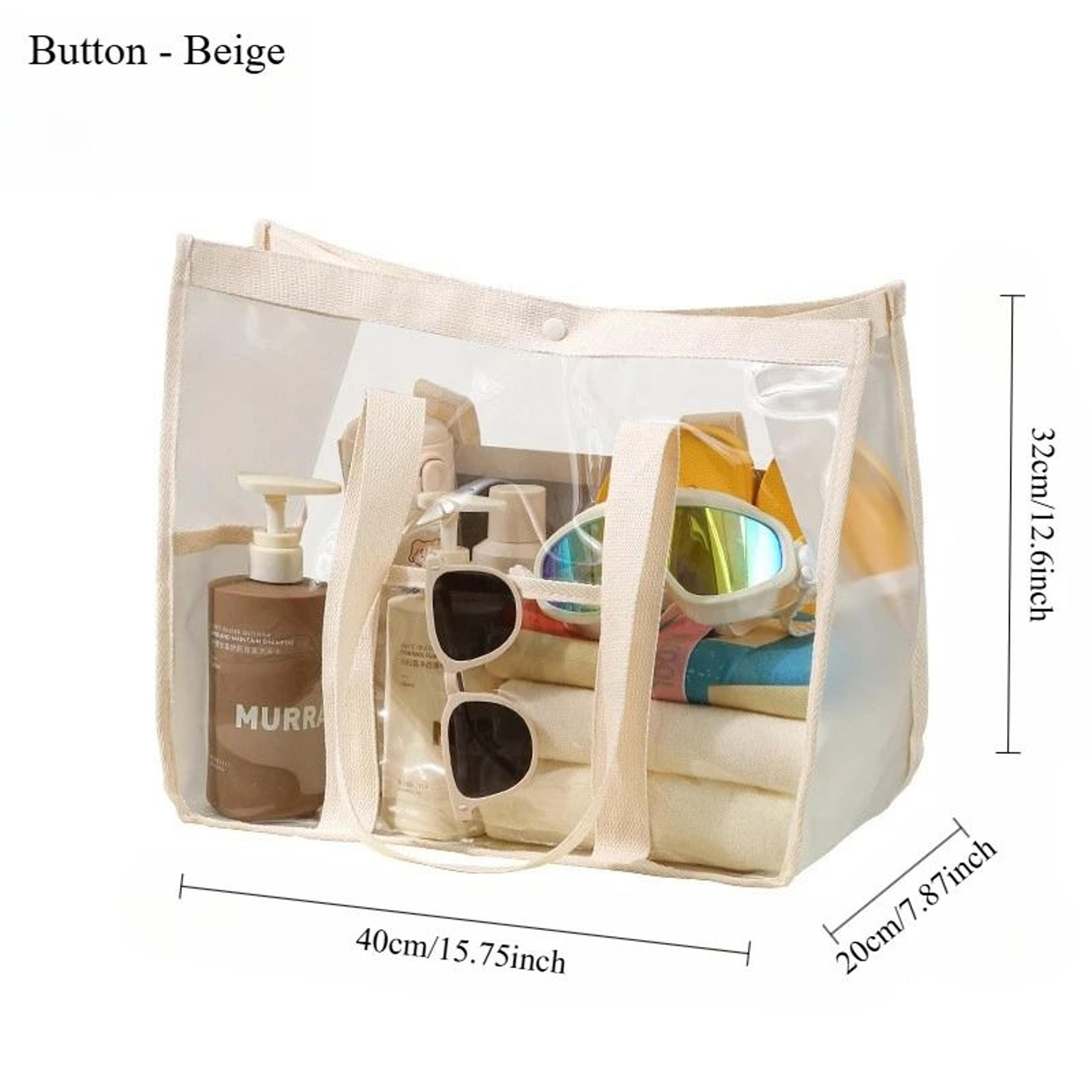 Large Clear PVC Shoulder Tote Bag  Stadium Security Handbag 7