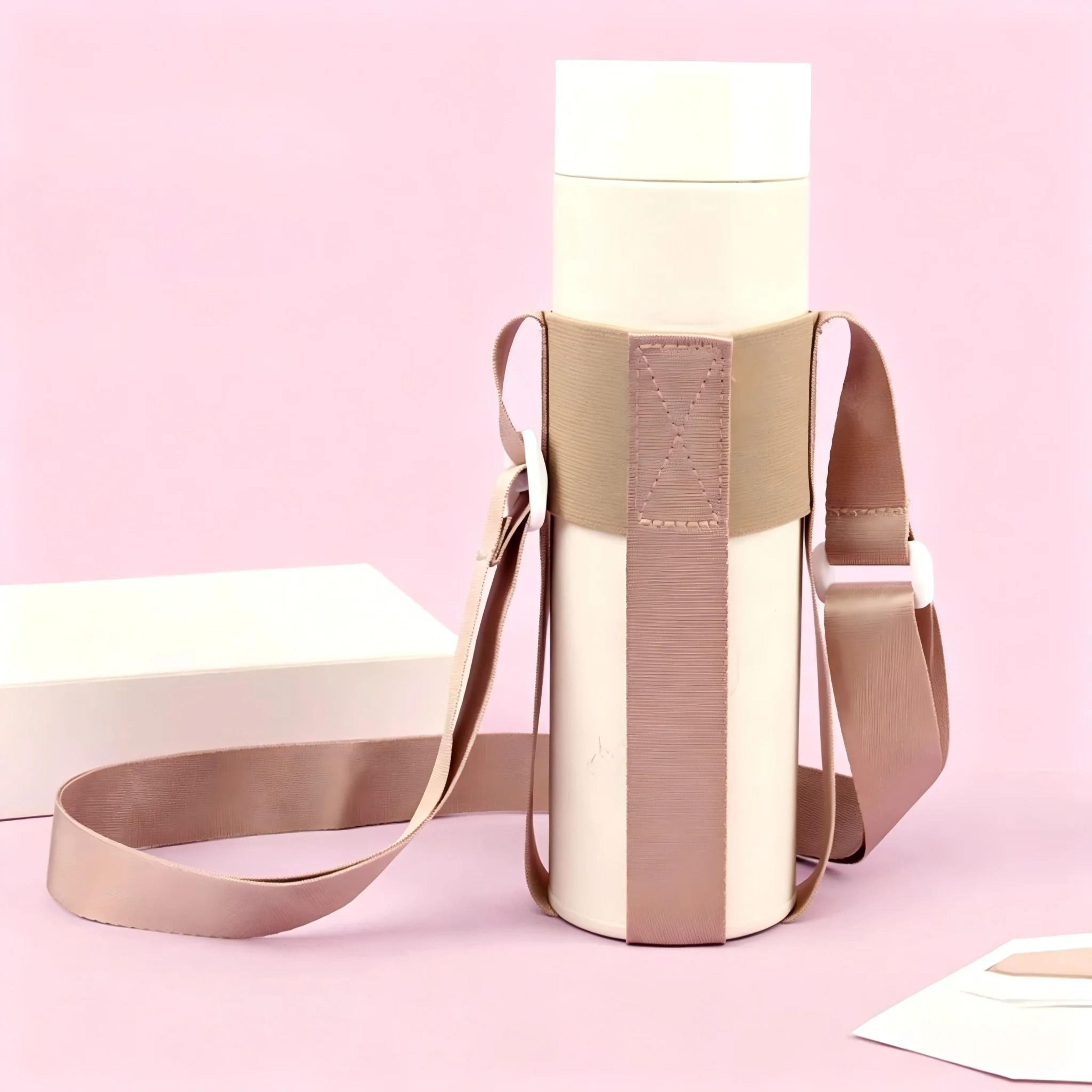 Crossbody Sling Water Bottle Carrier Bag With Adjustable Shoulder Strap 6