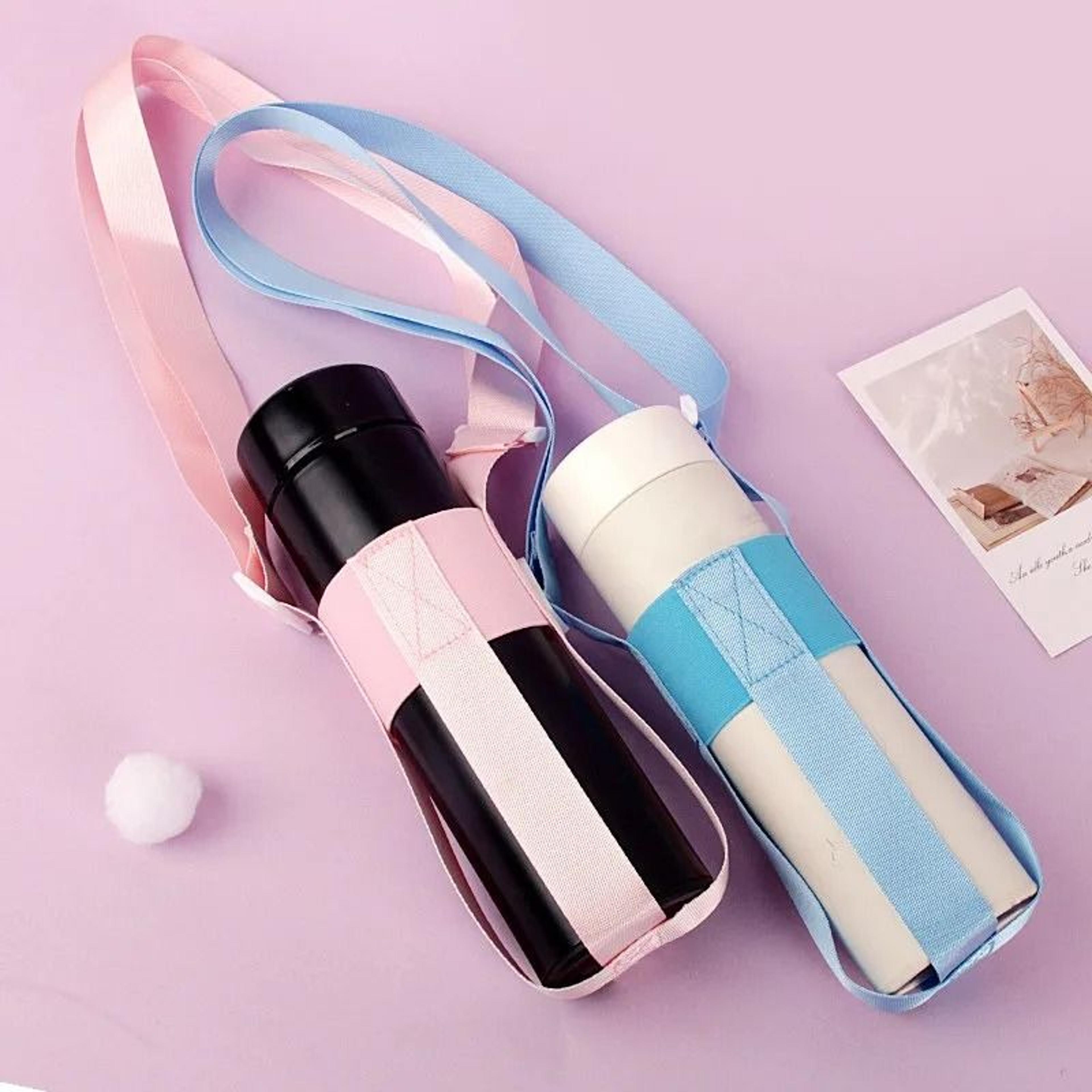 Crossbody Sling Water Bottle Carrier Bag With Adjustable Shoulder Strap 3