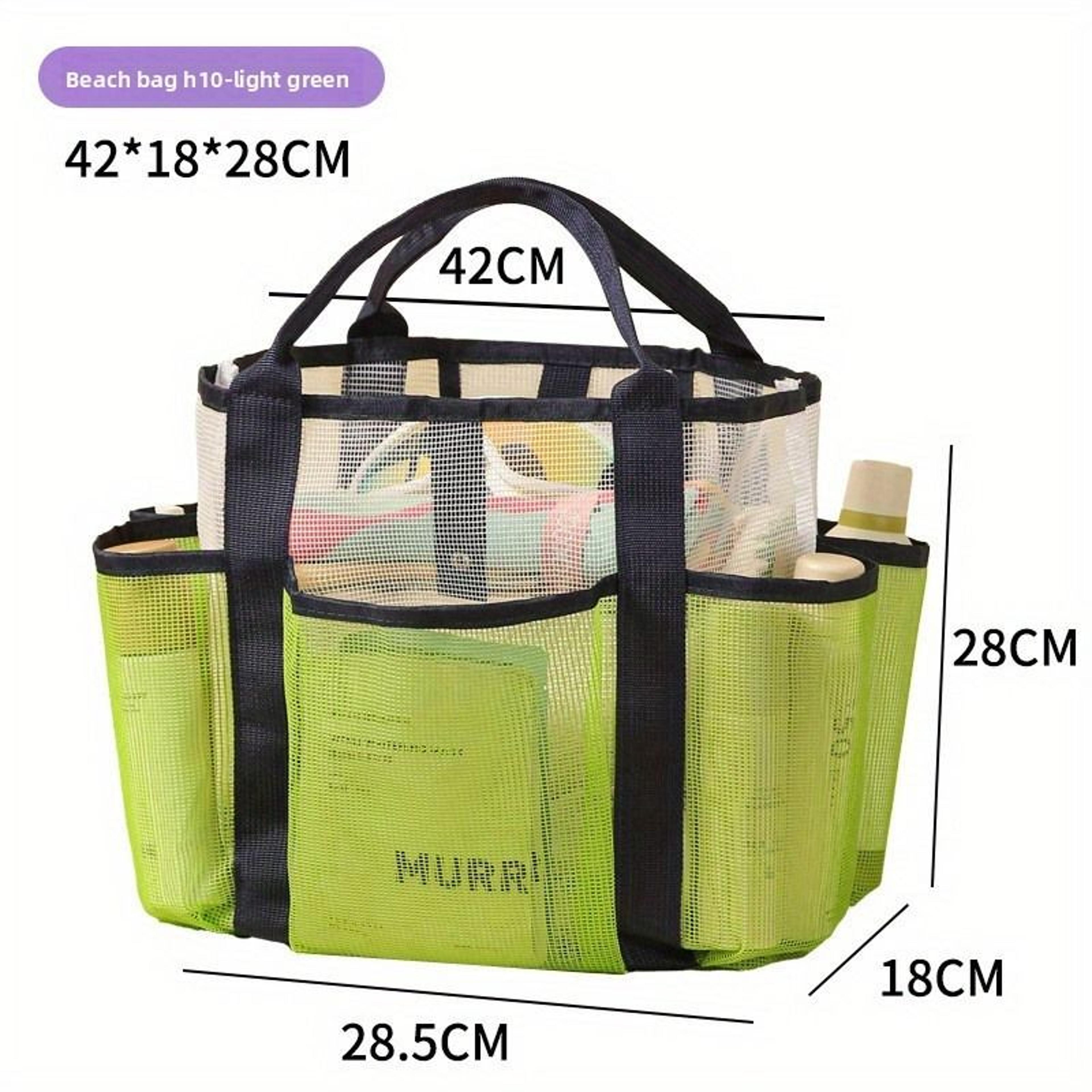 LargeCapacity MultiPocket Mesh Drainage Toiletry  Beach Bag 3