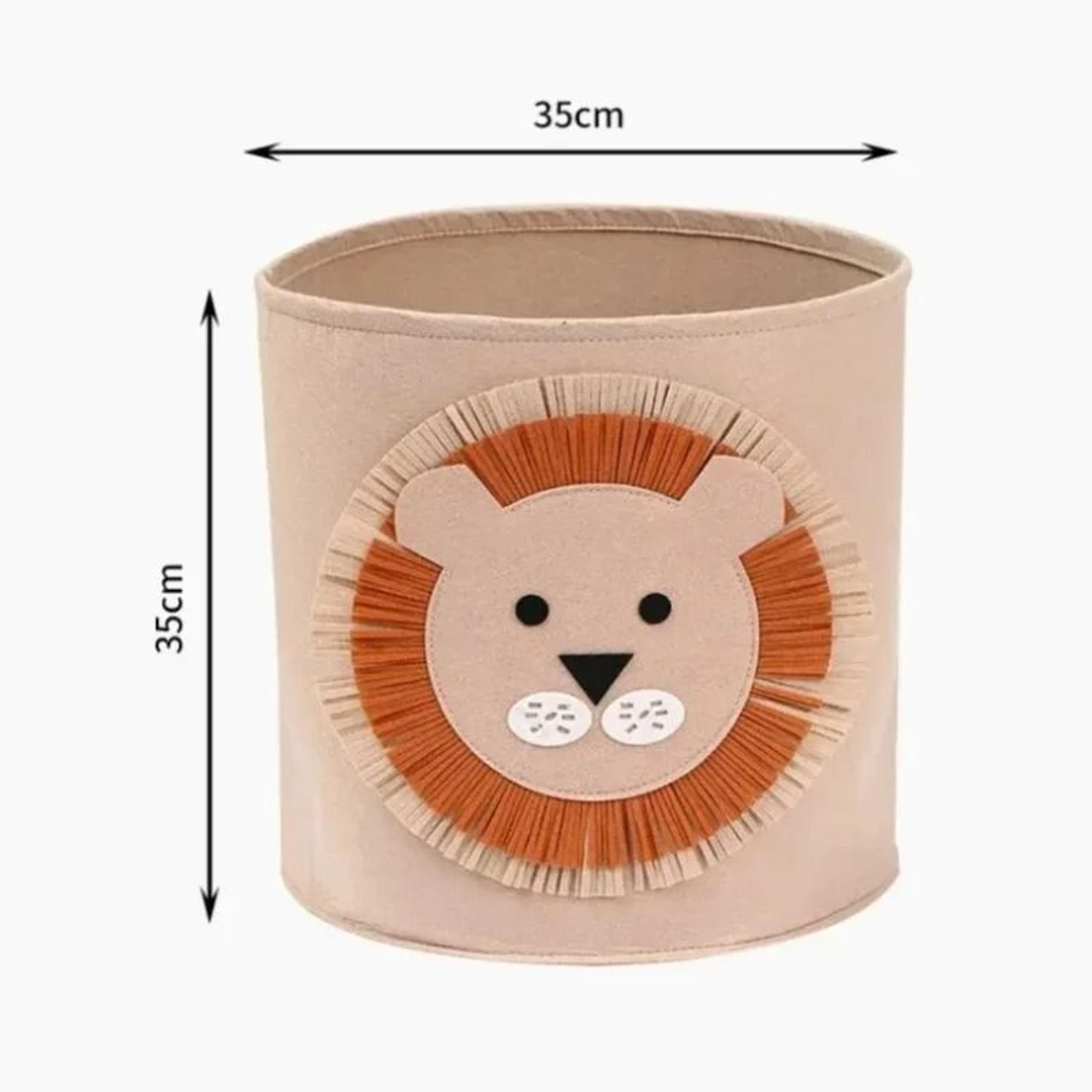 Cute Cartoon Felt Baby Storage Basket Animal Laundry Hamper Toy Organizer 5
