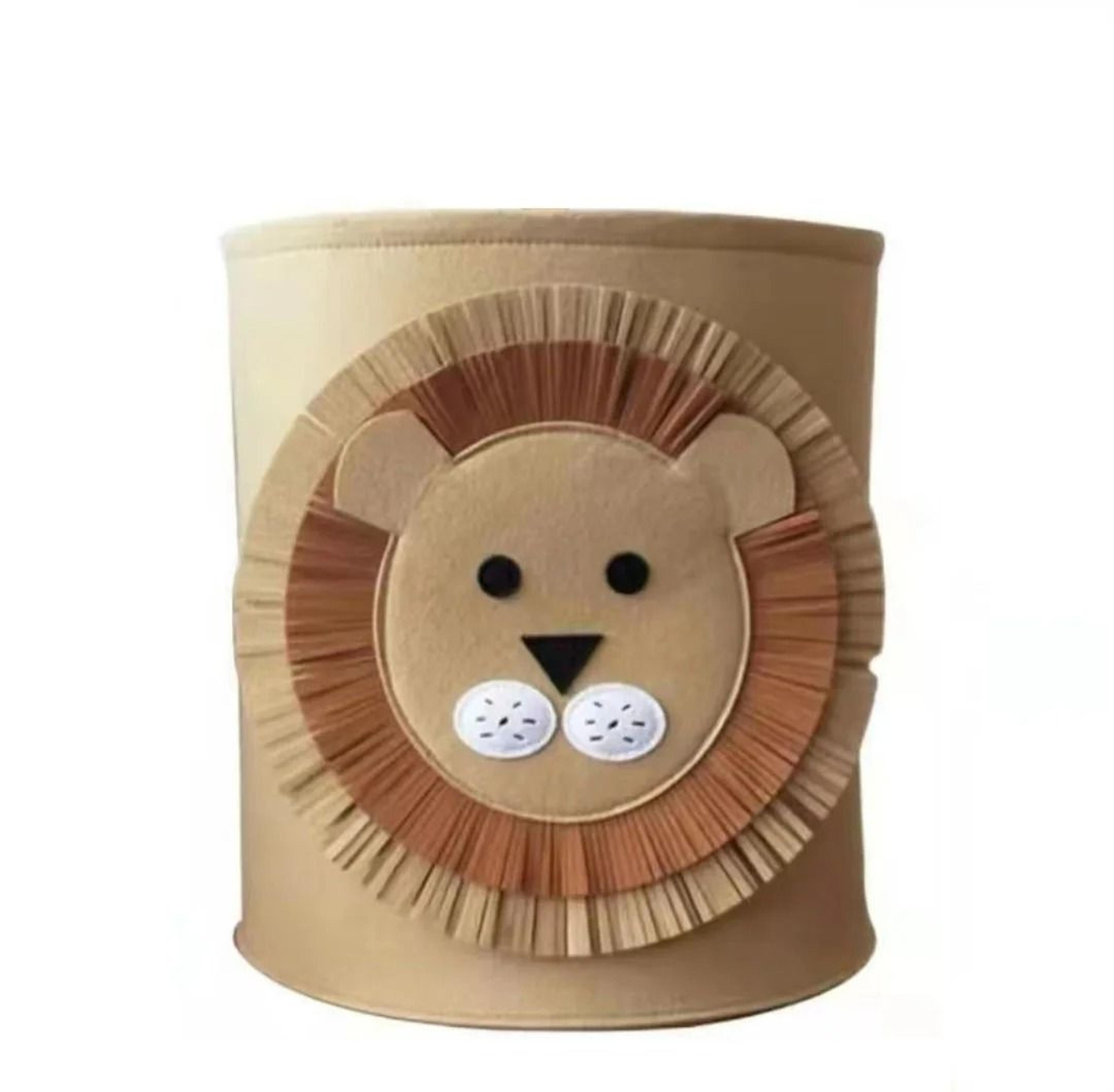 Cute Cartoon Felt Baby Storage Basket Animal Laundry Hamper Toy Organizer 7