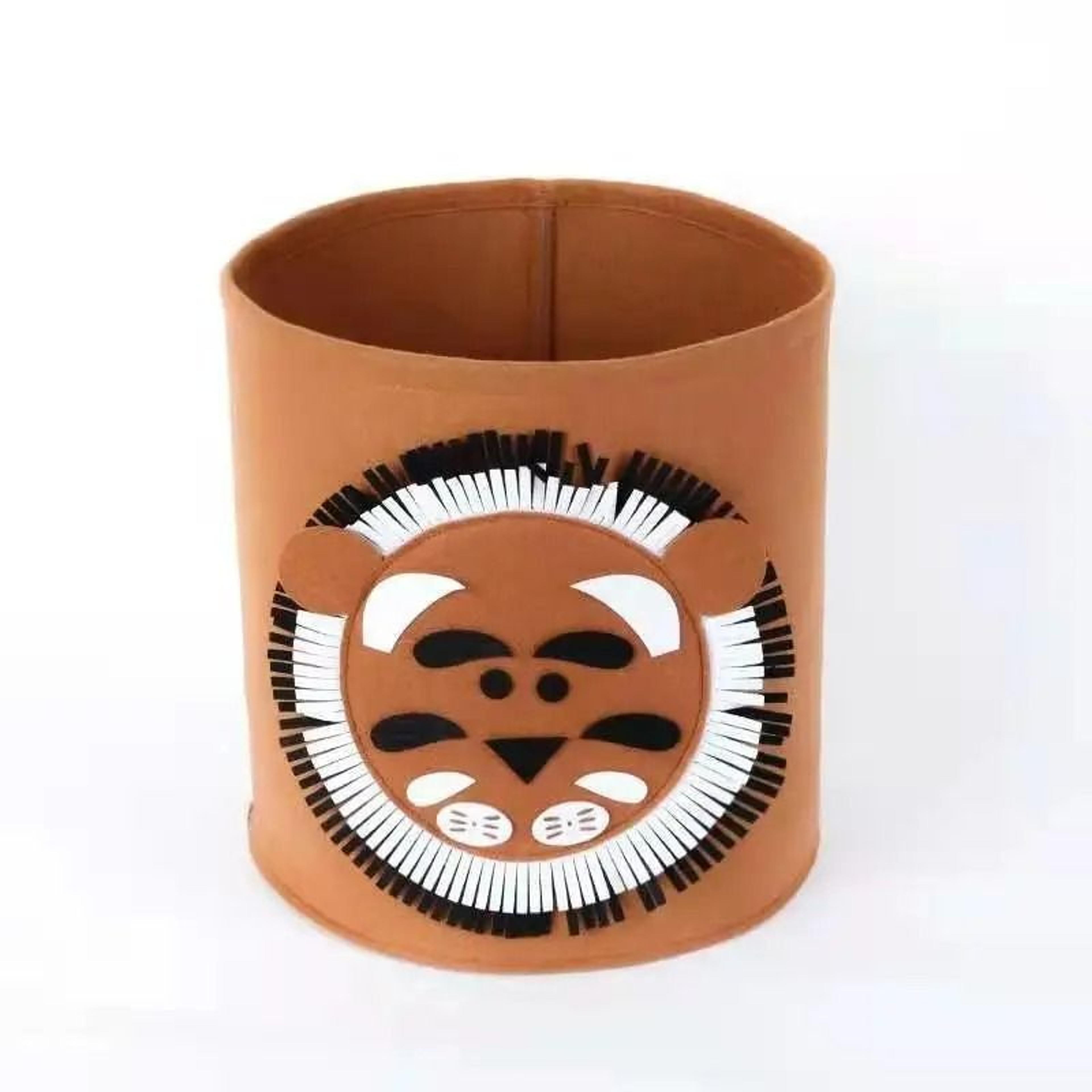 Cute Cartoon Felt Baby Storage Basket Animal Laundry Hamper Toy Organizer 12