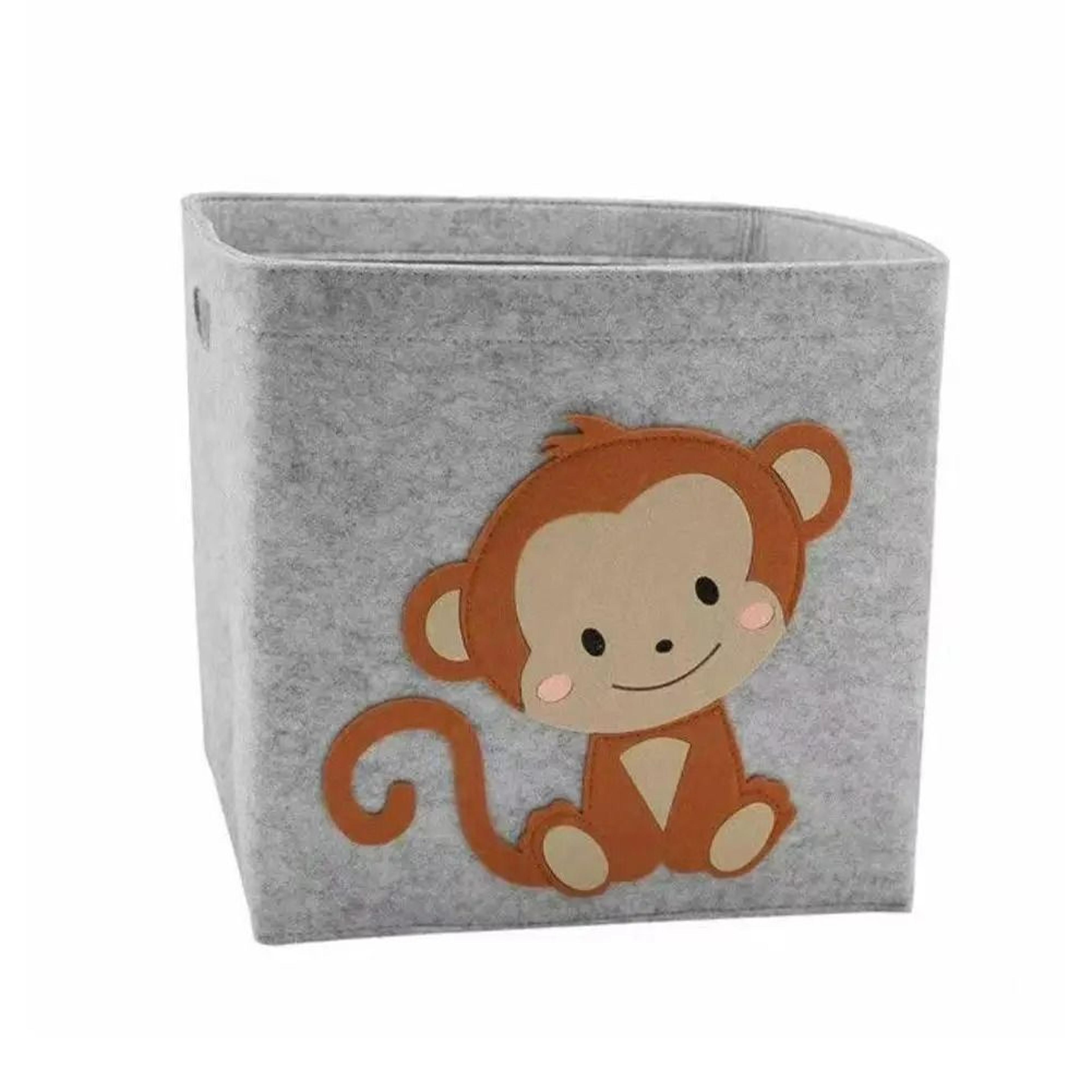 Foldable Cartoon Animal Felt Storage Cube Kids Toy Organizer Bin 8