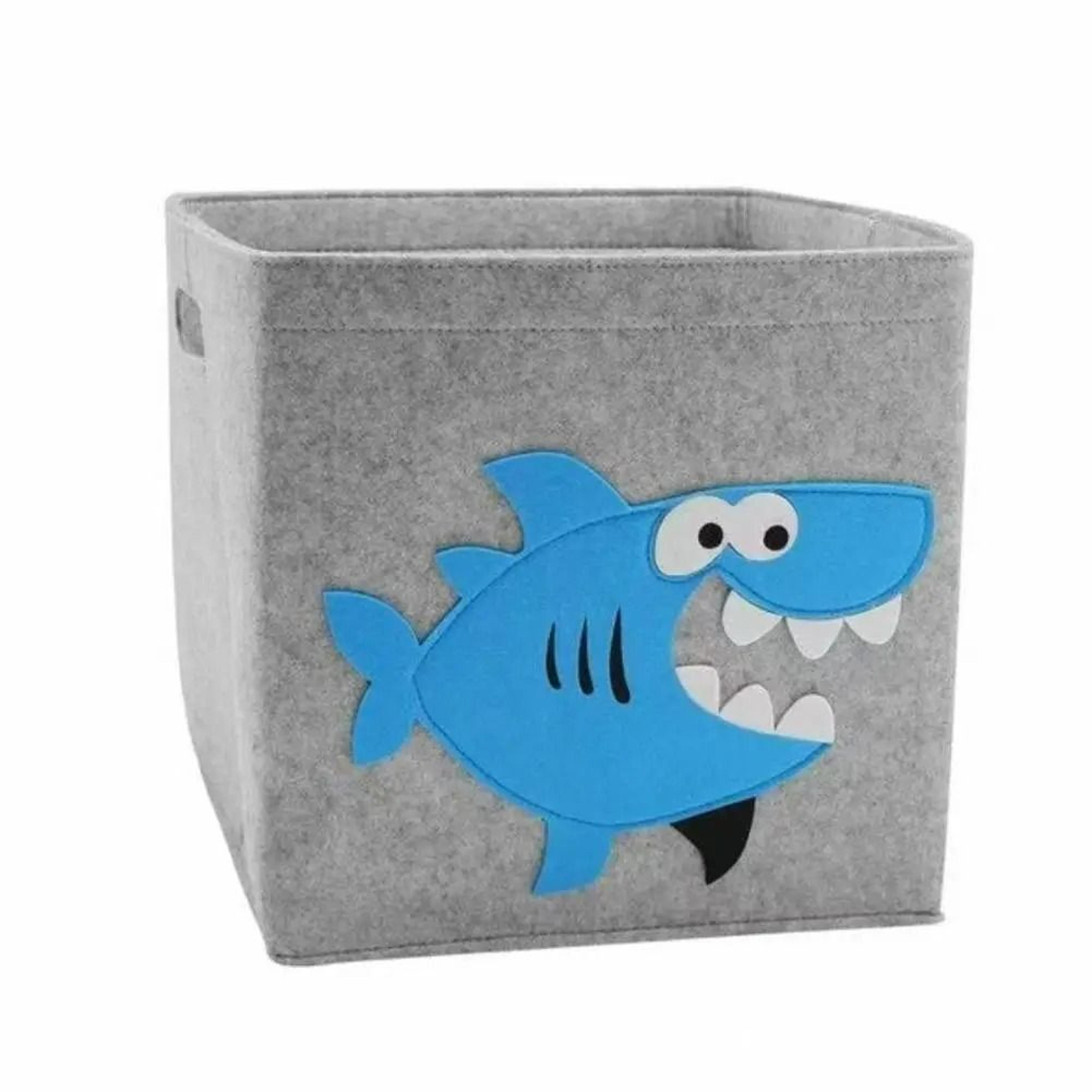 Foldable Cartoon Animal Felt Storage Cube Kids Toy Organizer Bin 10