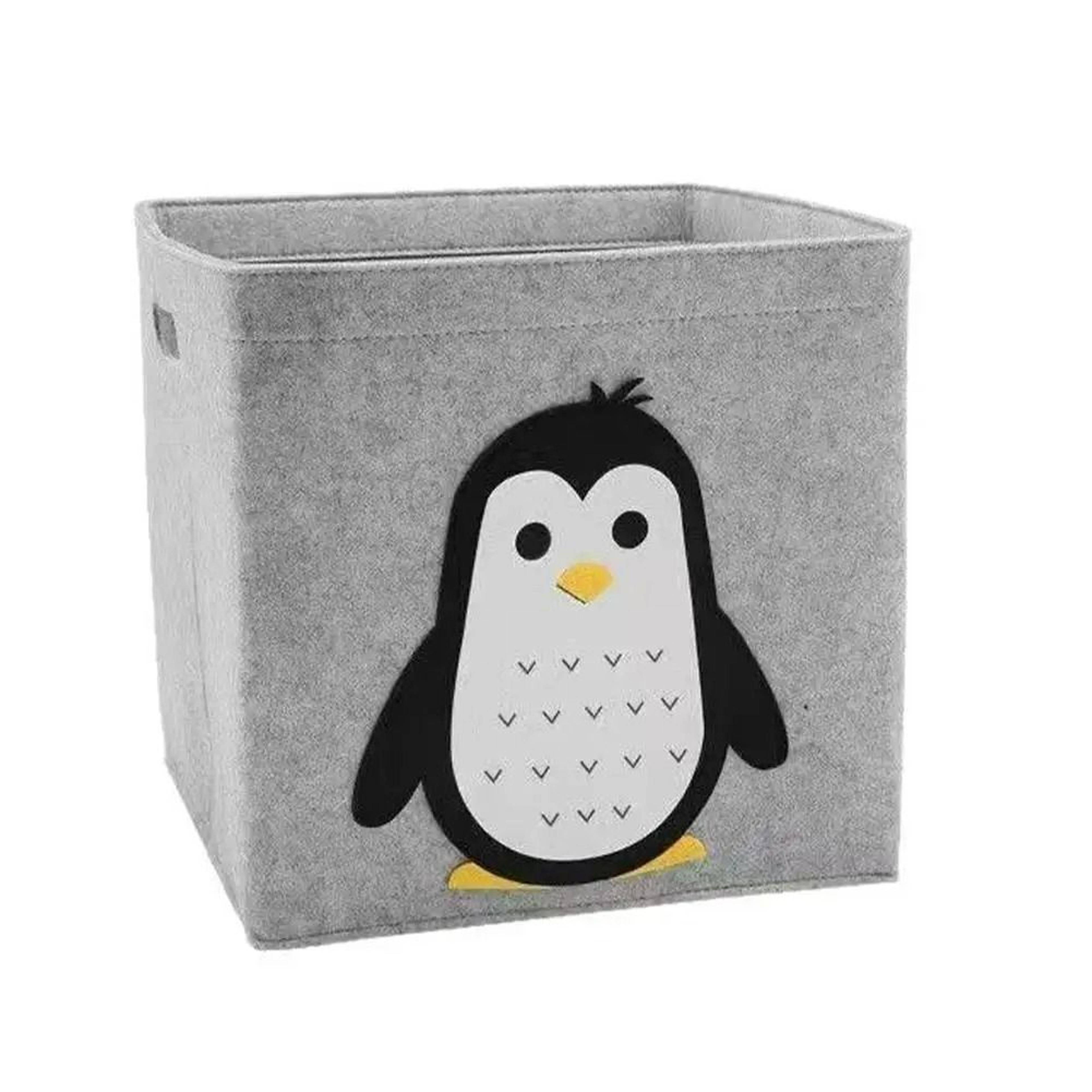 Foldable Cartoon Animal Felt Storage Cube Kids Toy Organizer Bin 7