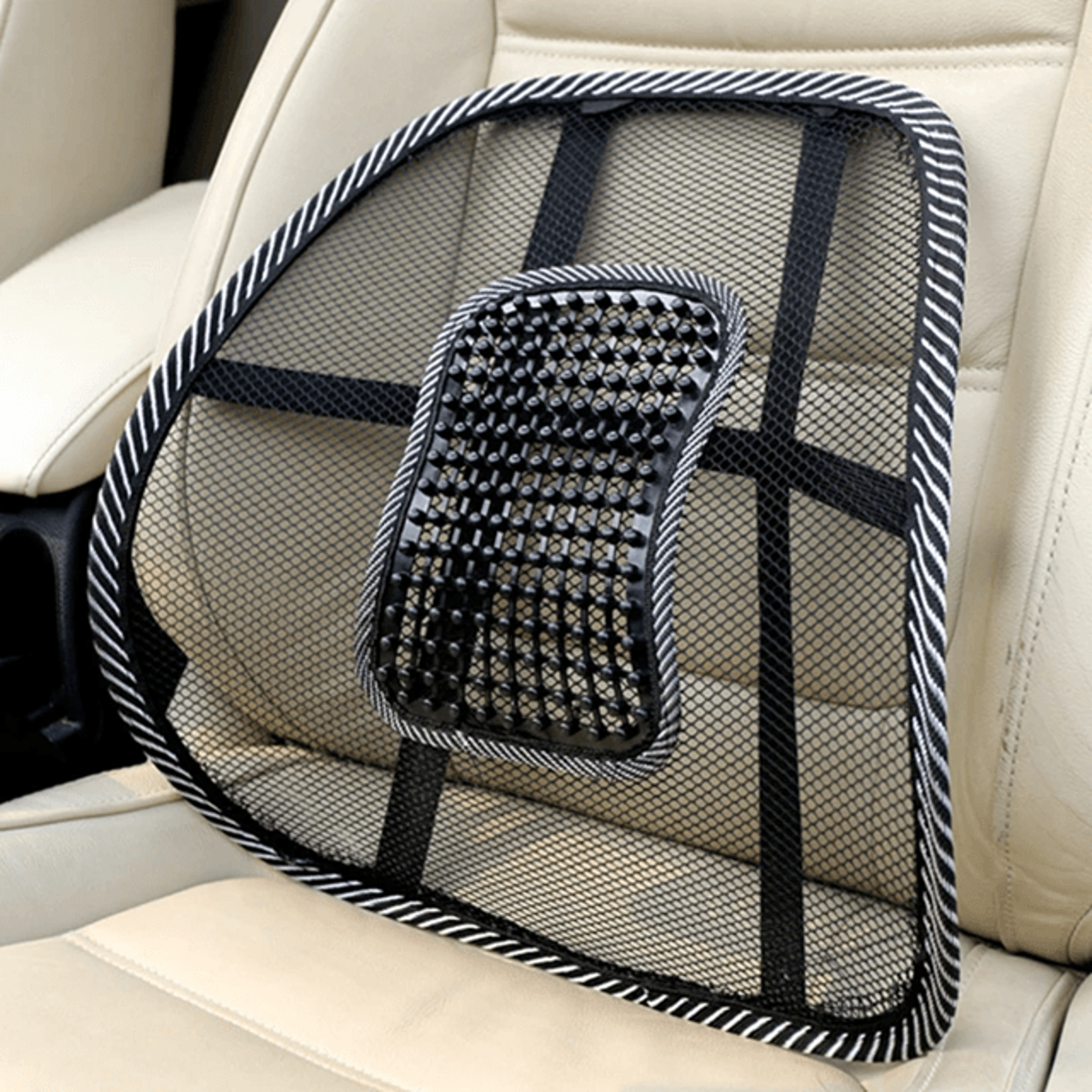 ergomesh lumbar support cushion – mesh back brace for car, office, and home seating comfort