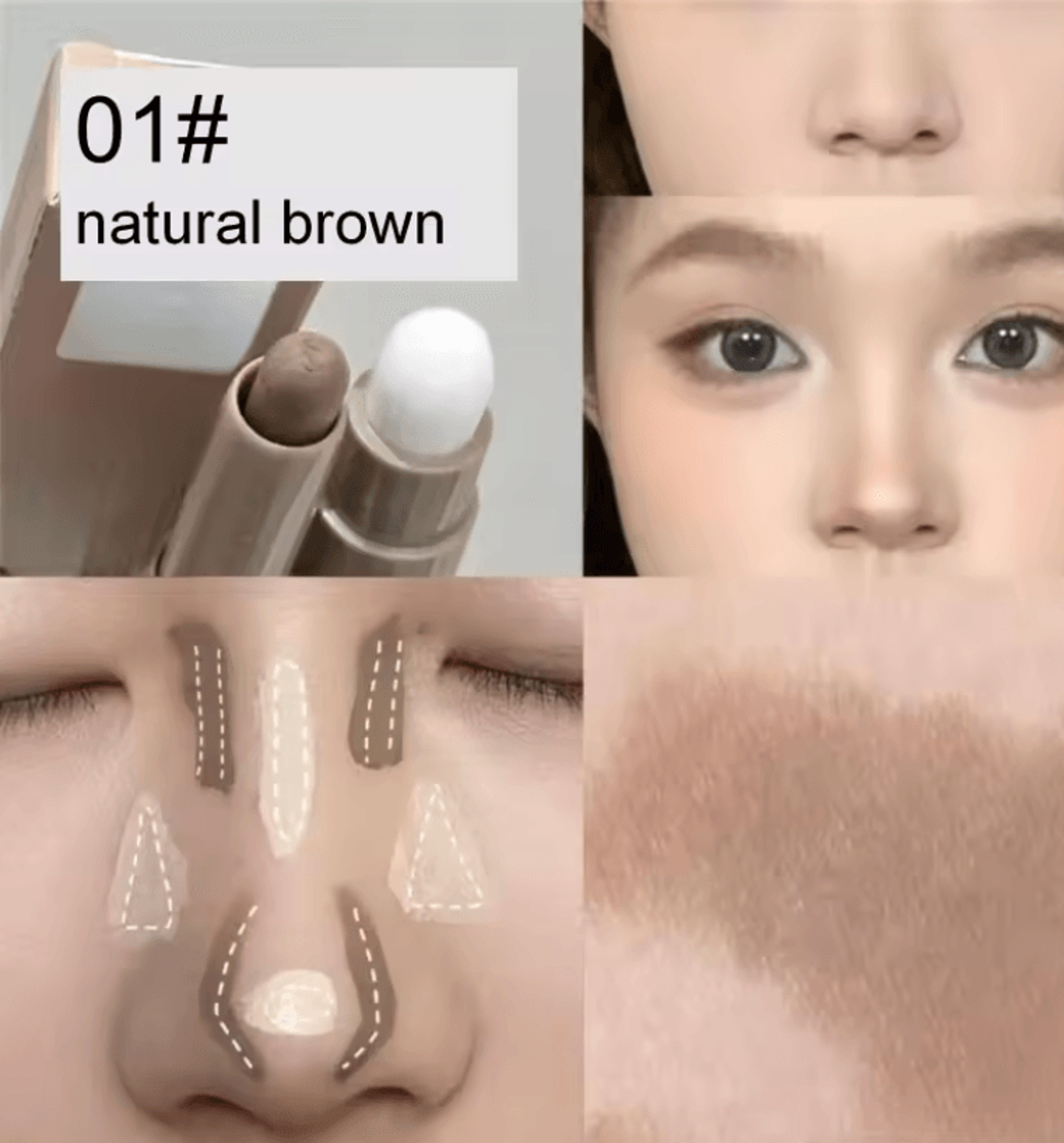 DoubleEnded Contour And Highlight Stick  Waterproof Cream Makeup For Sculpted Radiant Skin 3