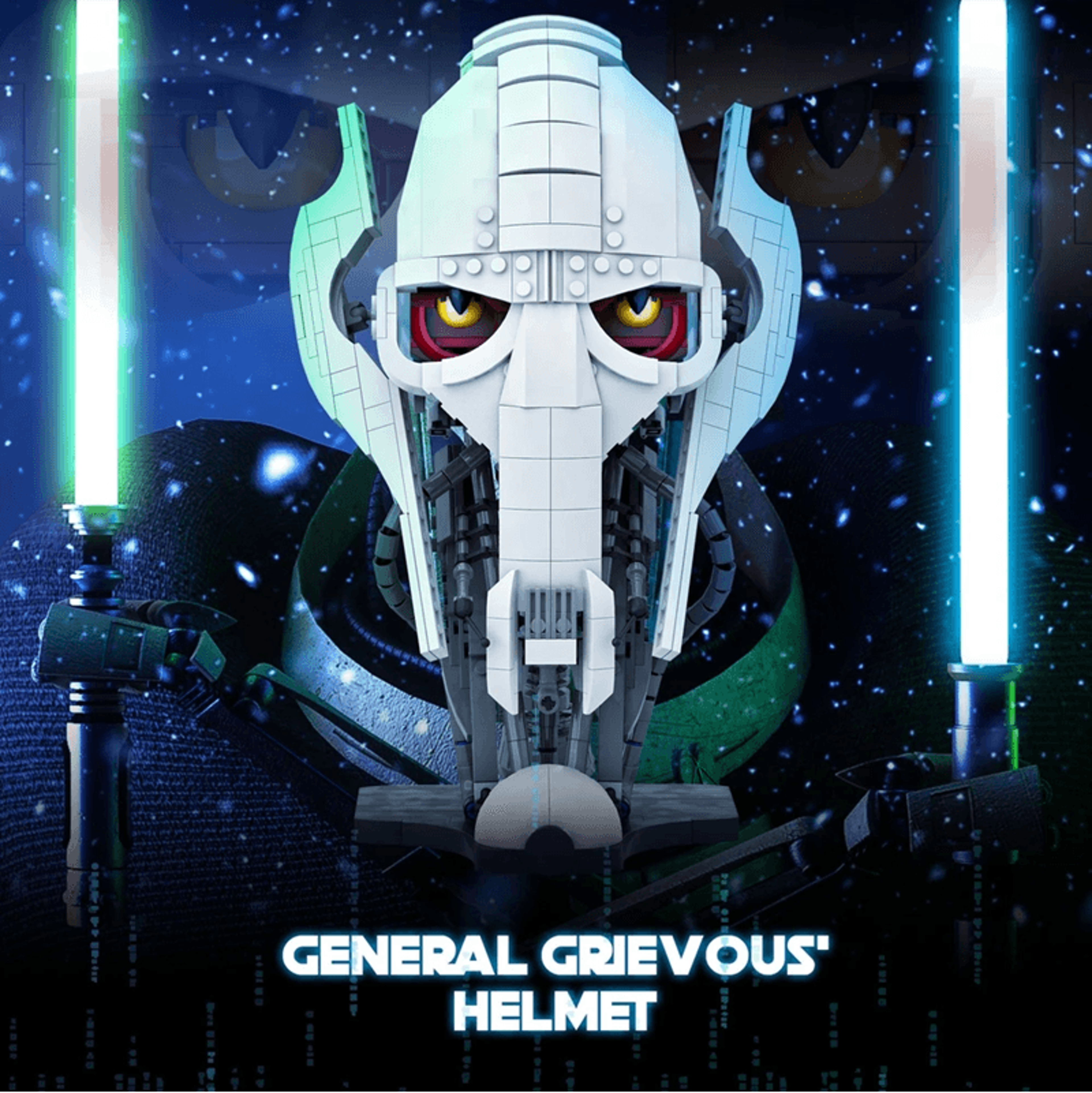 788 piece general grievous helmet building block set for star wars fans and collectors