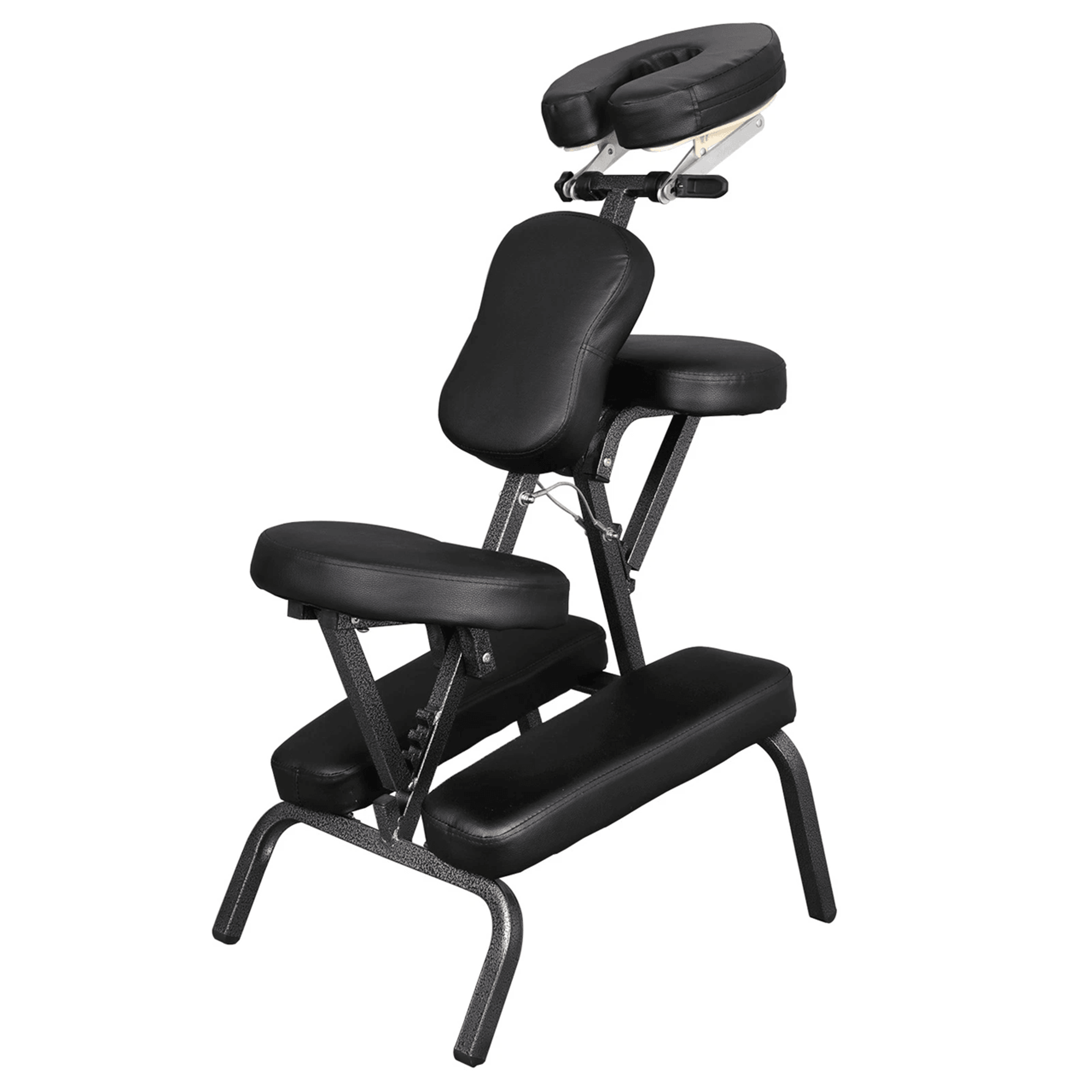 portable folding massage chair with adjustable pu leather pads for tattoo spa and salon use