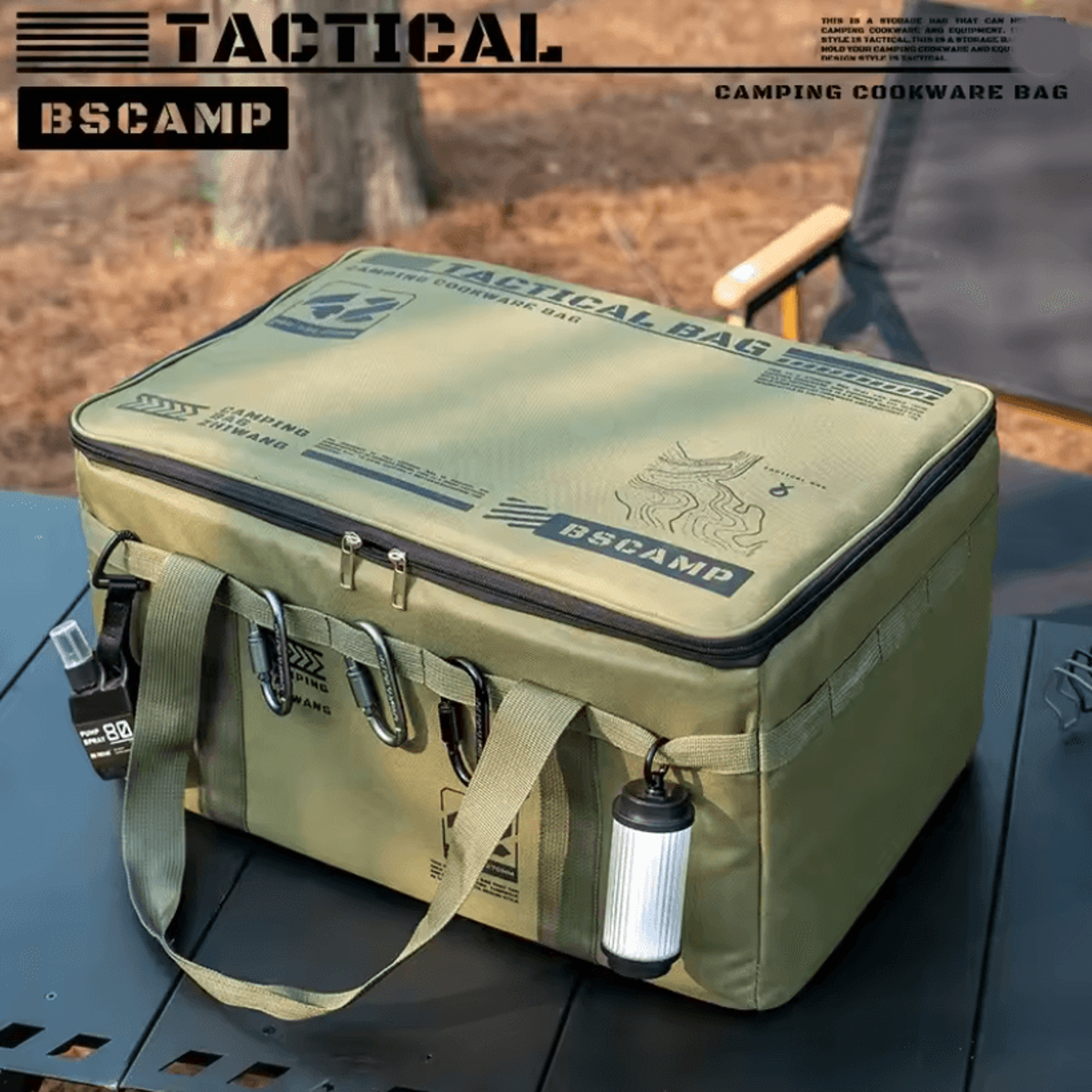 tactical camping storage bag insulated folding box waterproof 30l or 42l