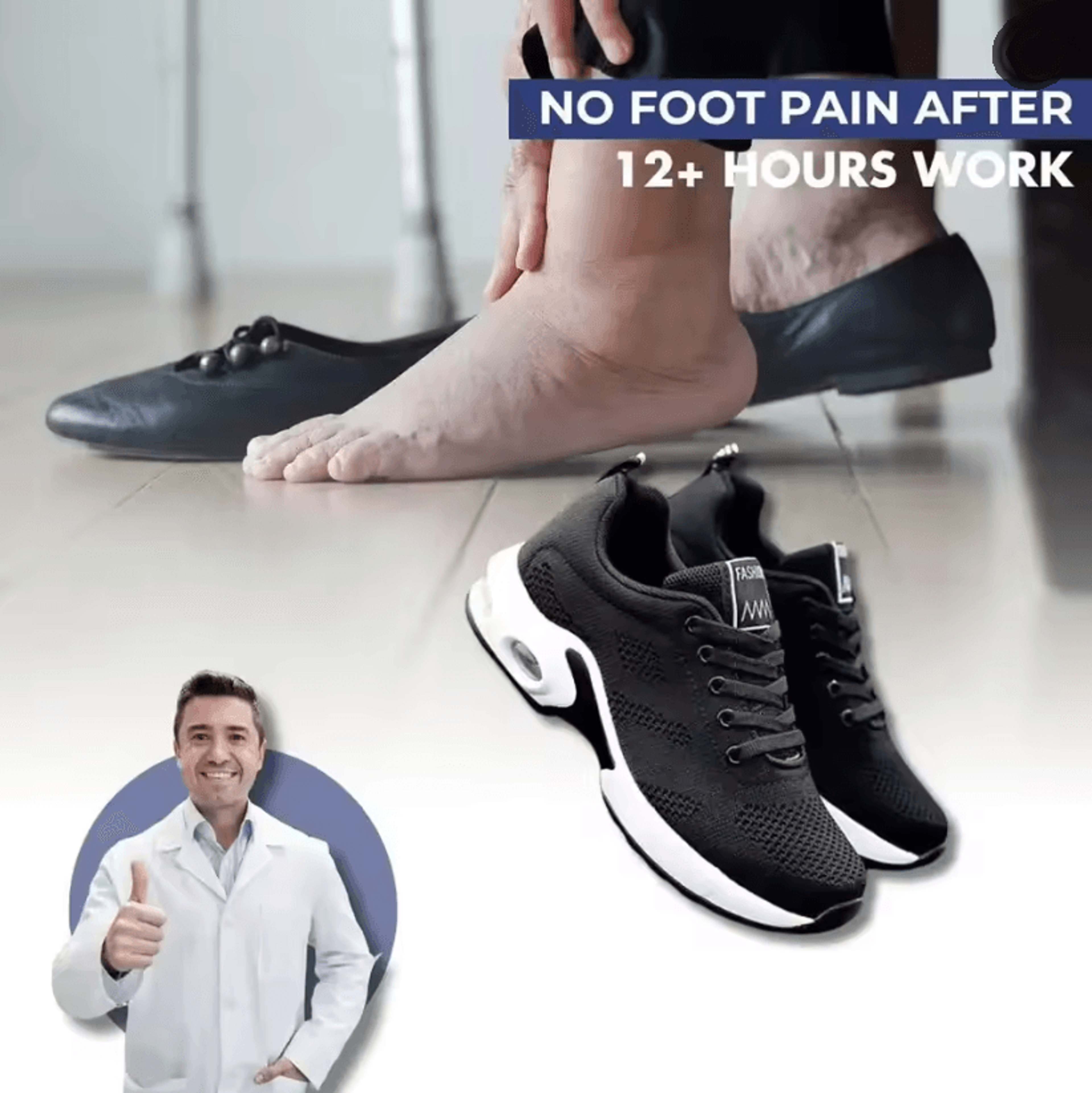 ergonomic air-cushion walking sneakers for women