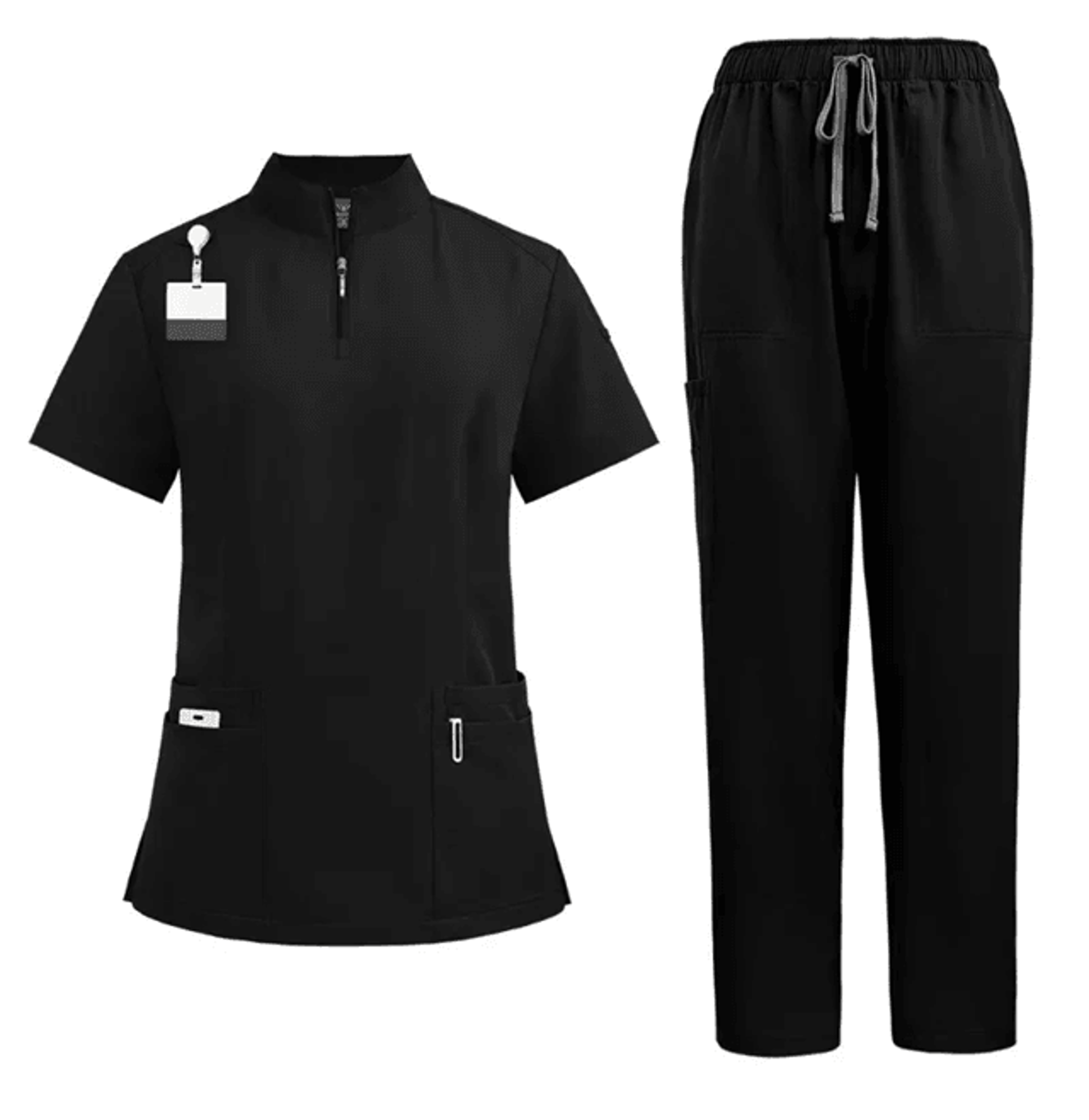 professional women scrub set medical uniform with pants and top