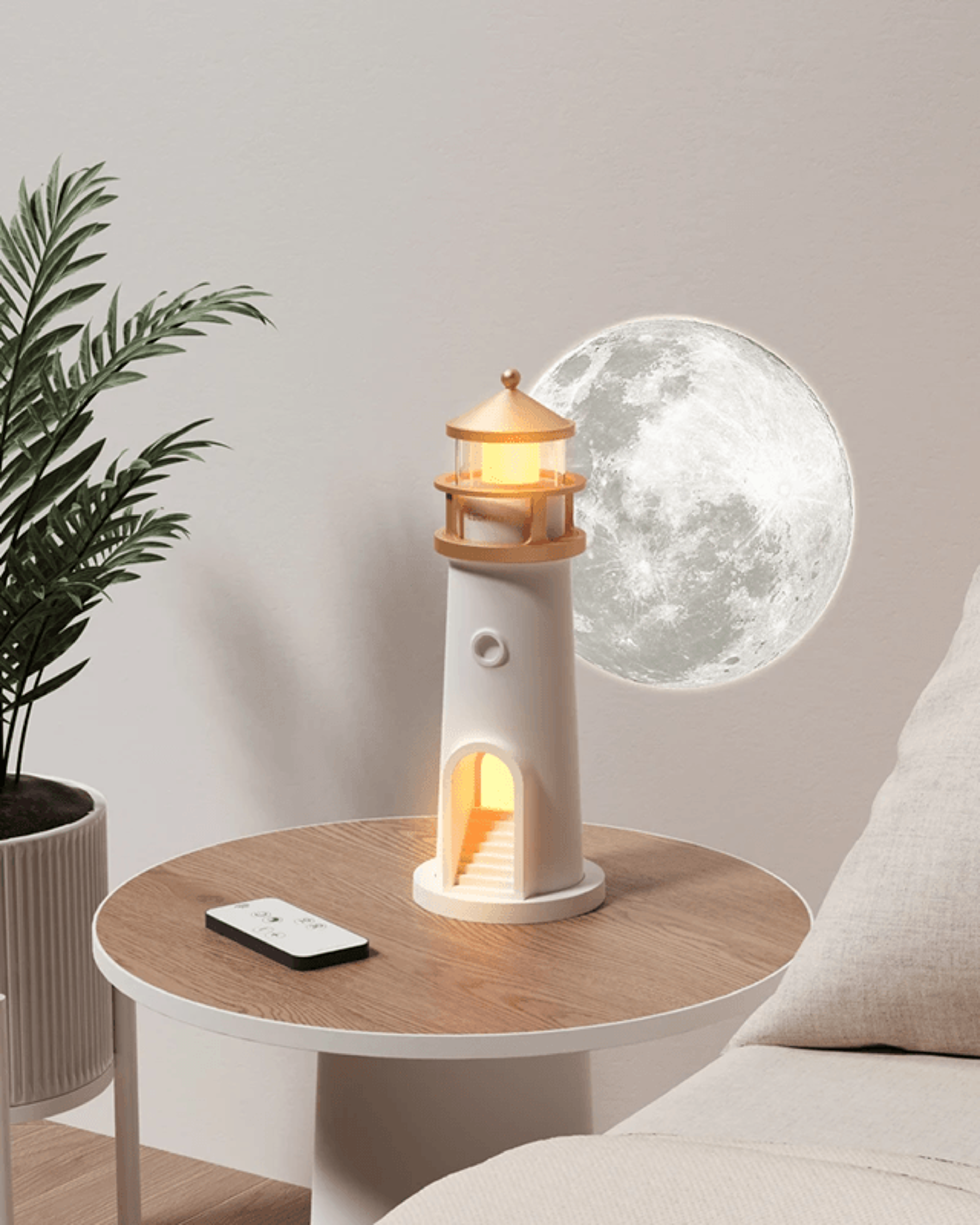 moon lamp projector with bluetooth music and remote control night light