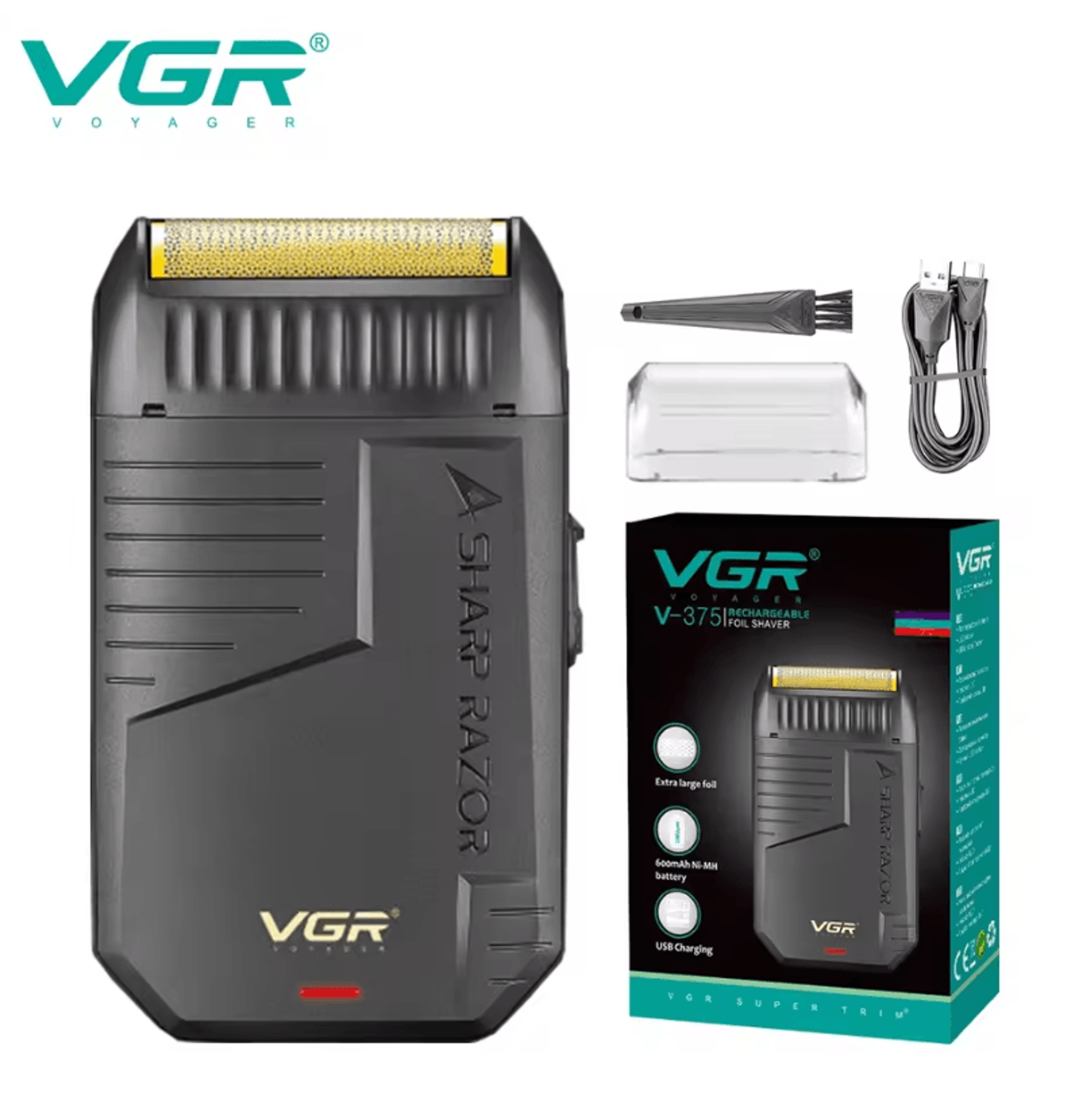 rechargeable beard trimmer and electric razor professional finishing shaver for men