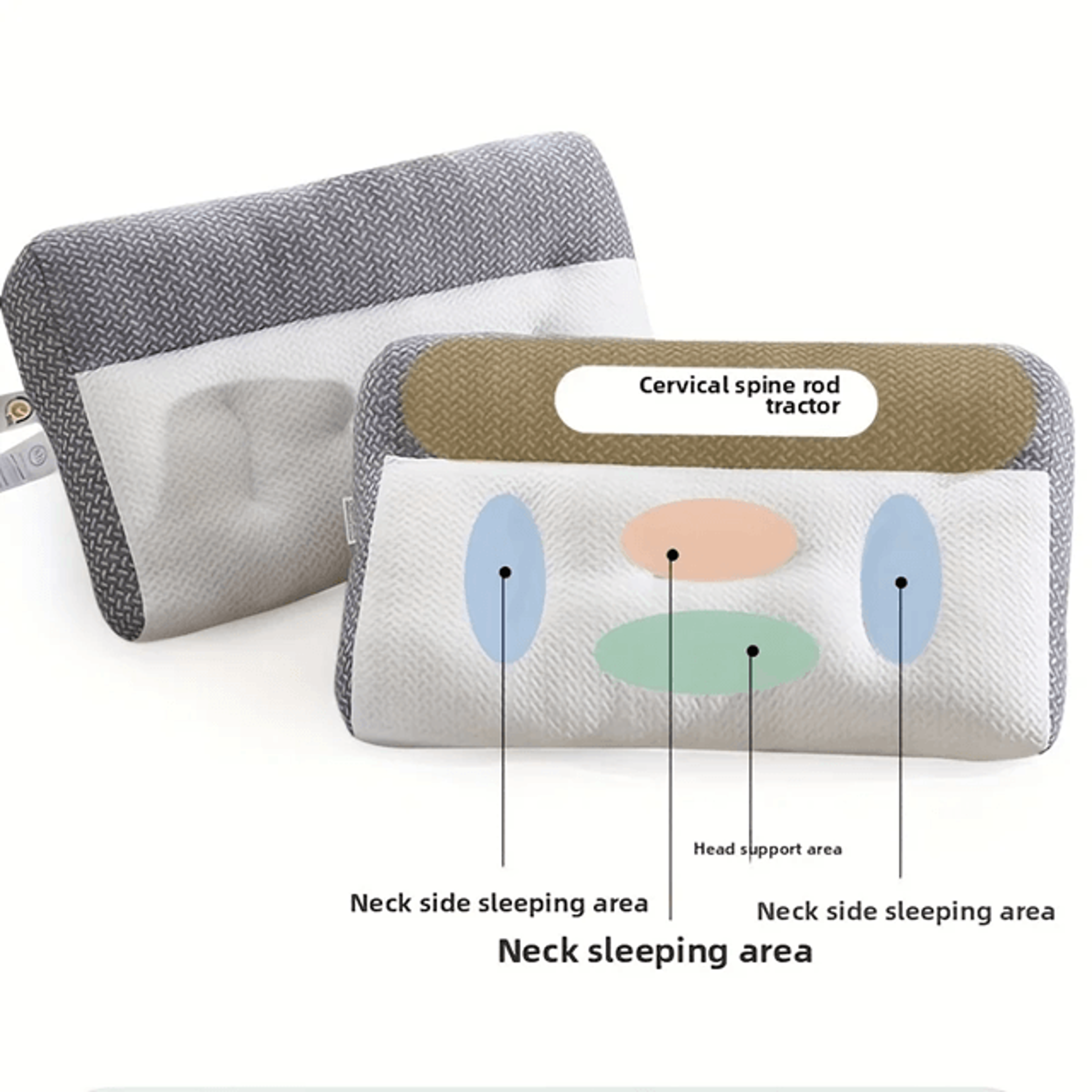 Breathable Knitted Neck Support Pillow For All Season Comfort And Better Sleep 4