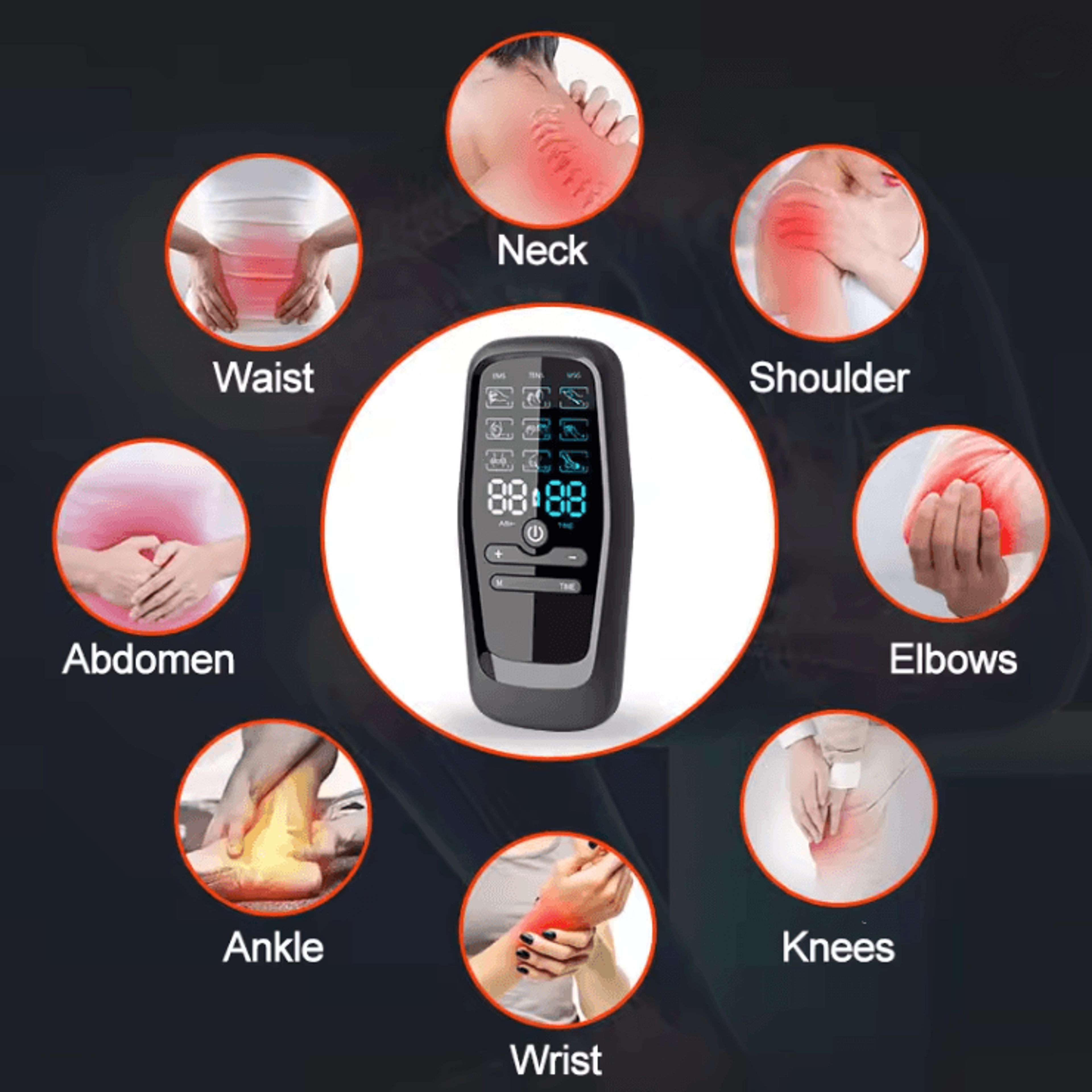 Electric Muscle Stimulator With EMS TENS Therapy For Pain Relief And Massage 1