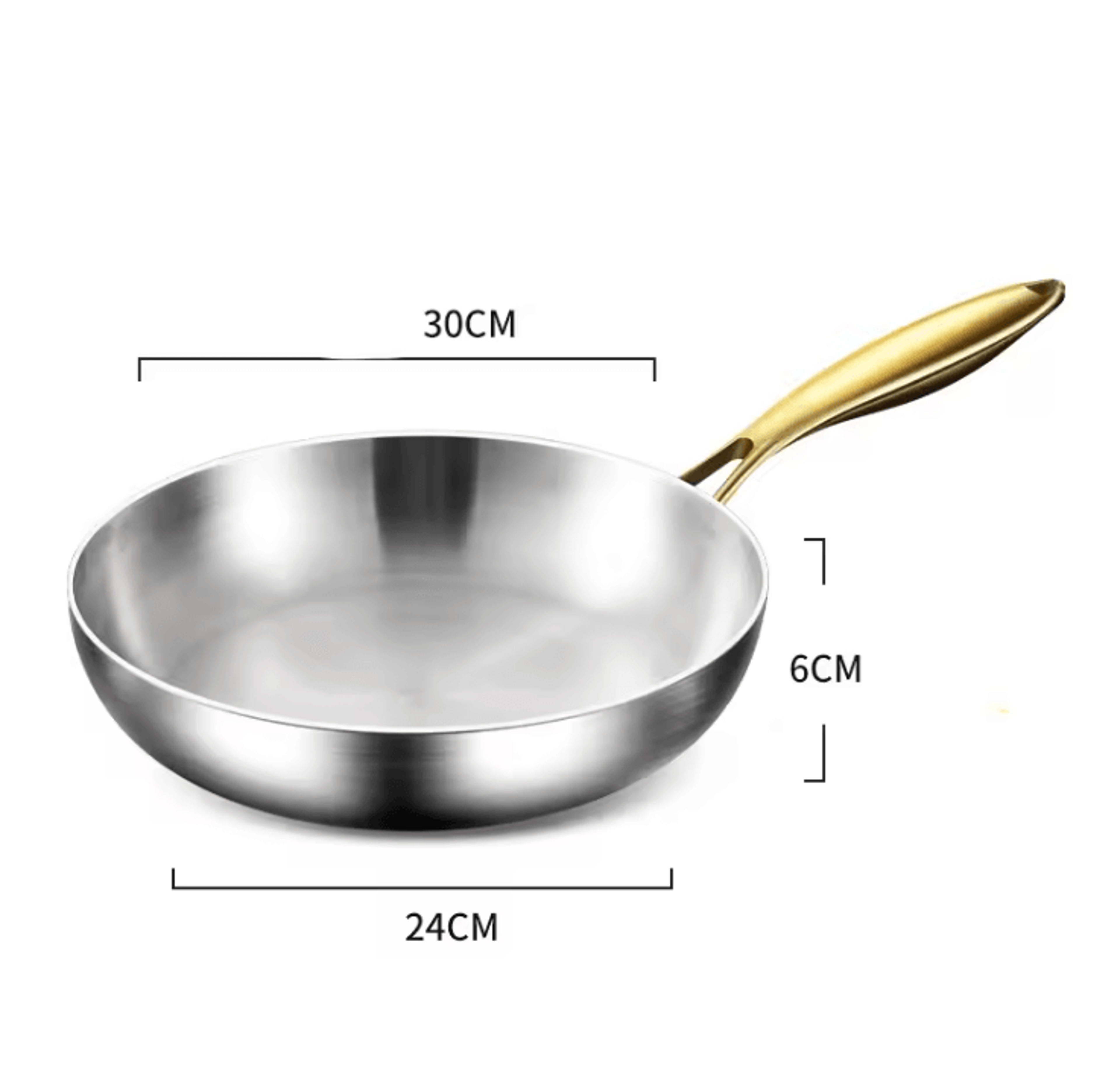 ChefSteel 316 Stainless Steel Nonstick Frying Pan 7